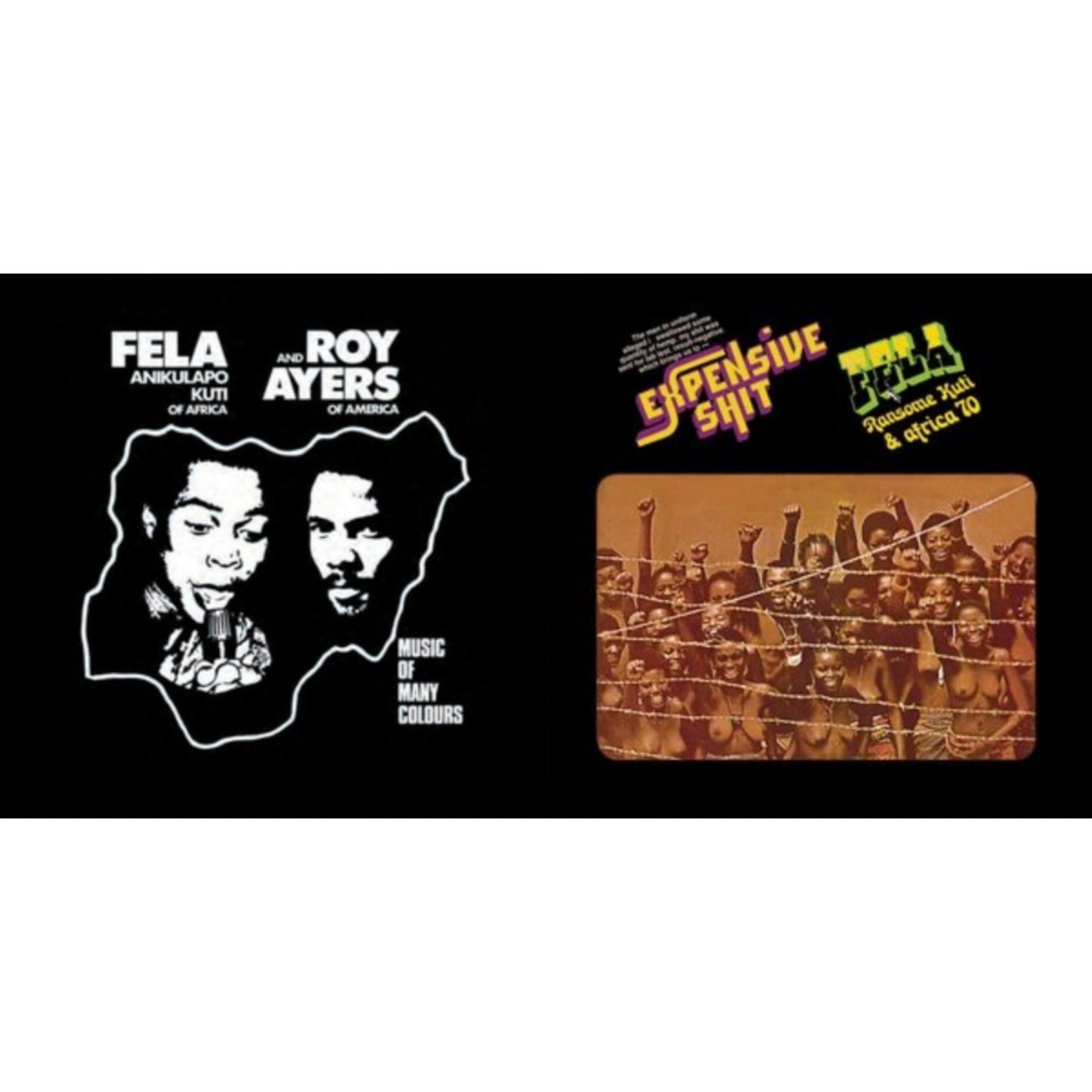 Fela Kuti - Music Of Many Colours & Expensive Shit - LP Vinyl Bundle