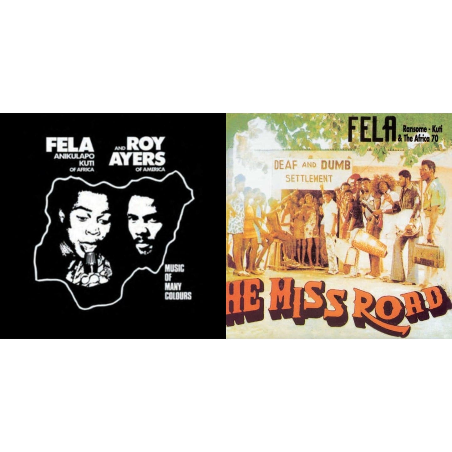 Fela Kuti - Music Of Many Colours & He Miss Road - LP Vinyl Bundle