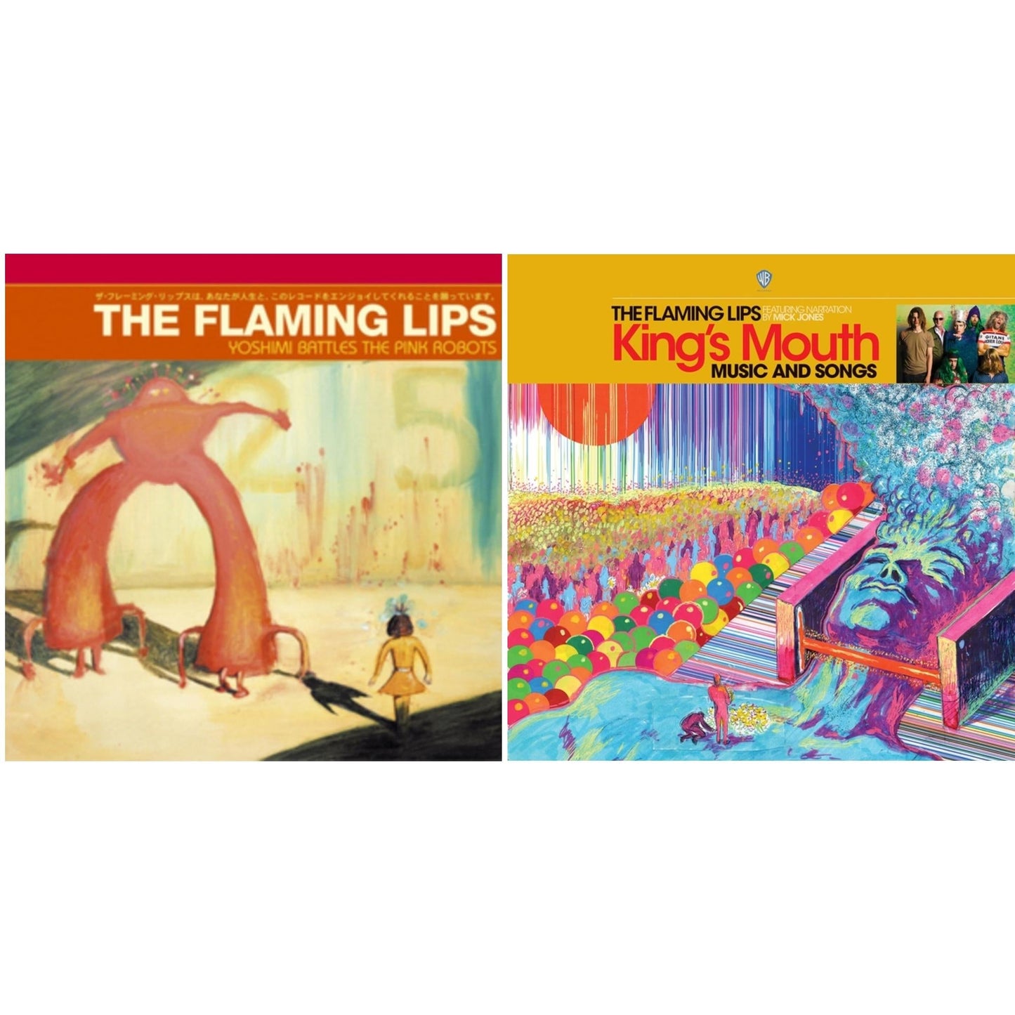 Flaming Lips - King's Mouth & Yoshimi Battles The Pink Robots - LP Vinyl Bundle
