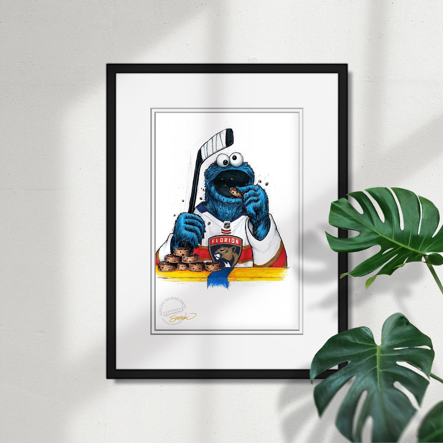 Cookie Monster x NHL Panthers Limited Edition Art Print