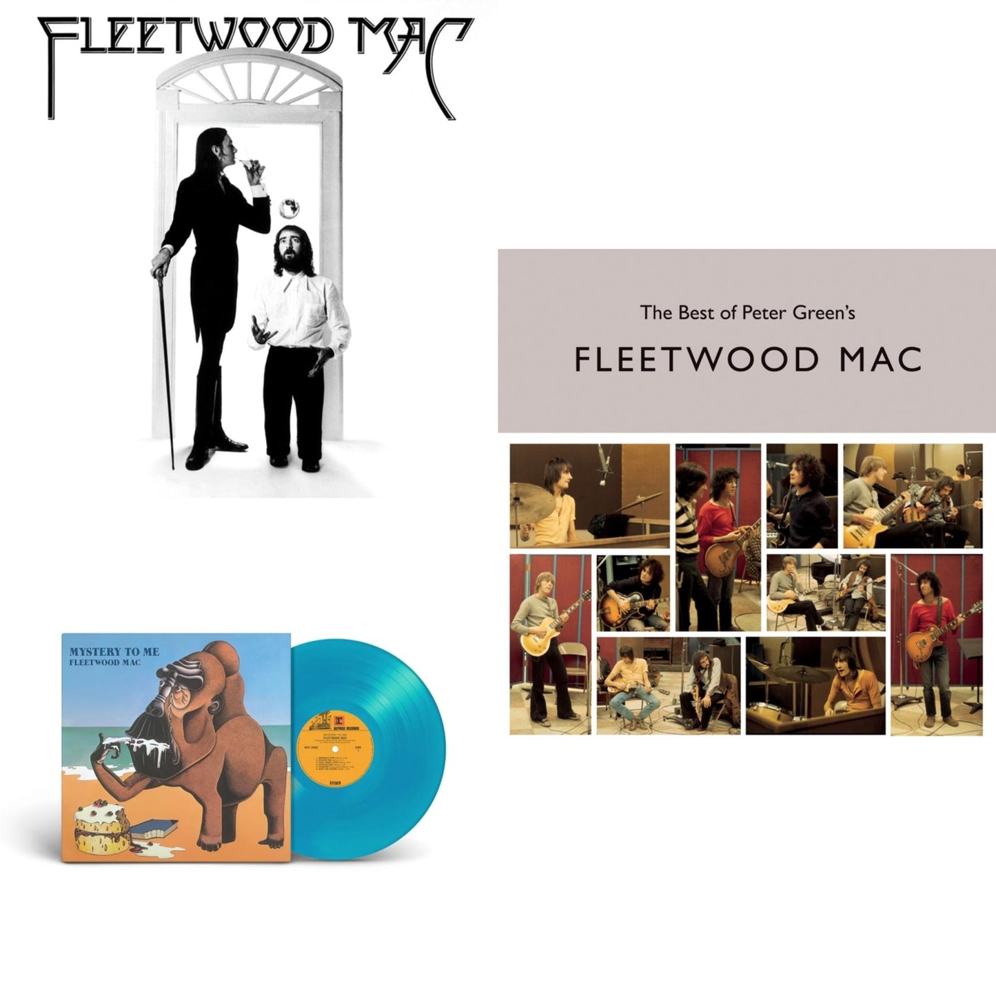 Fleetwood Mac - Best Of Peter Green's Fleetwood Mac (2LP/140G) & Mystery To Me (Ocean-Blue LP Vinyl) (Rocktober) & Fleetwood Mac