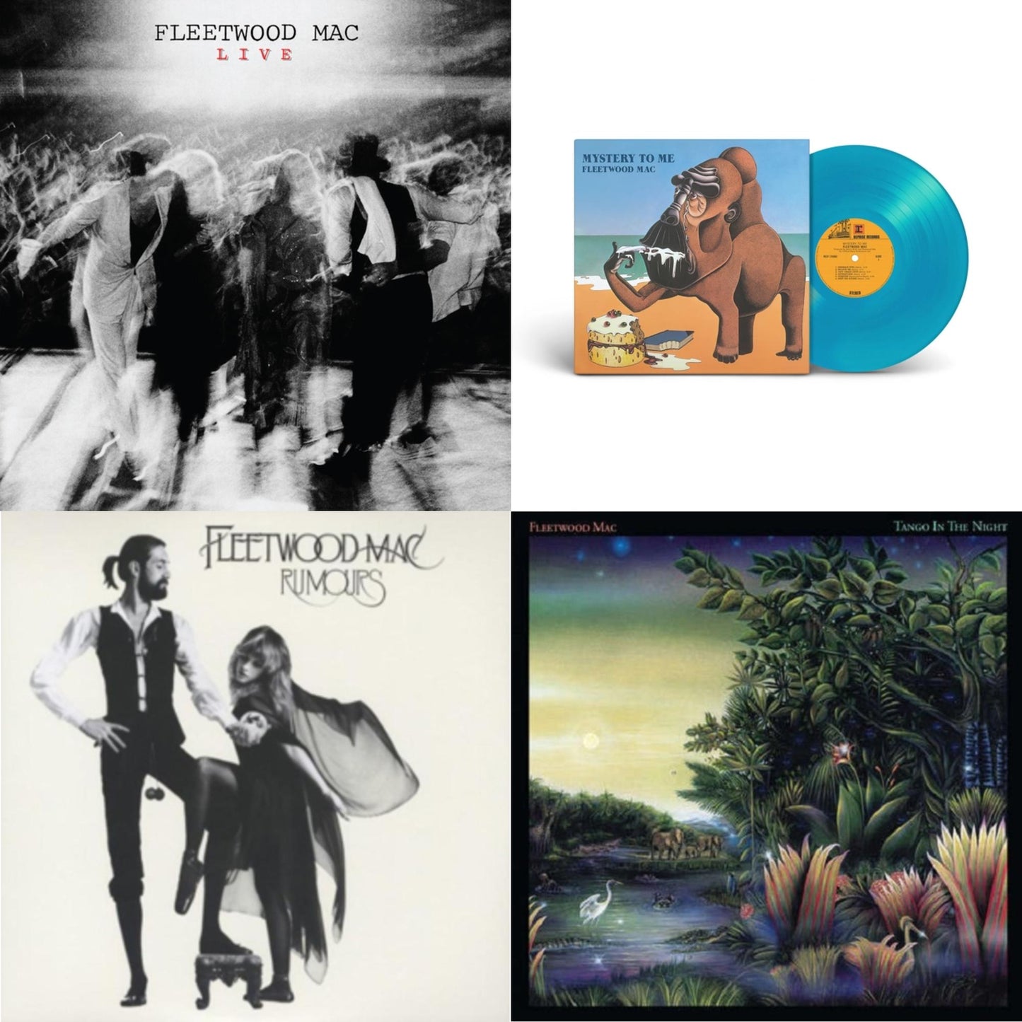 Fleetwood Mac - Tango In The Night & Rumours (2LP/45RPM/Deluxe) & Mystery To Me (Ocean-Blue LP Vinyl) (Rocktober) & Fleetwood Mac Live (Super Deluxe Edition/2LP/3CD/7Inch)