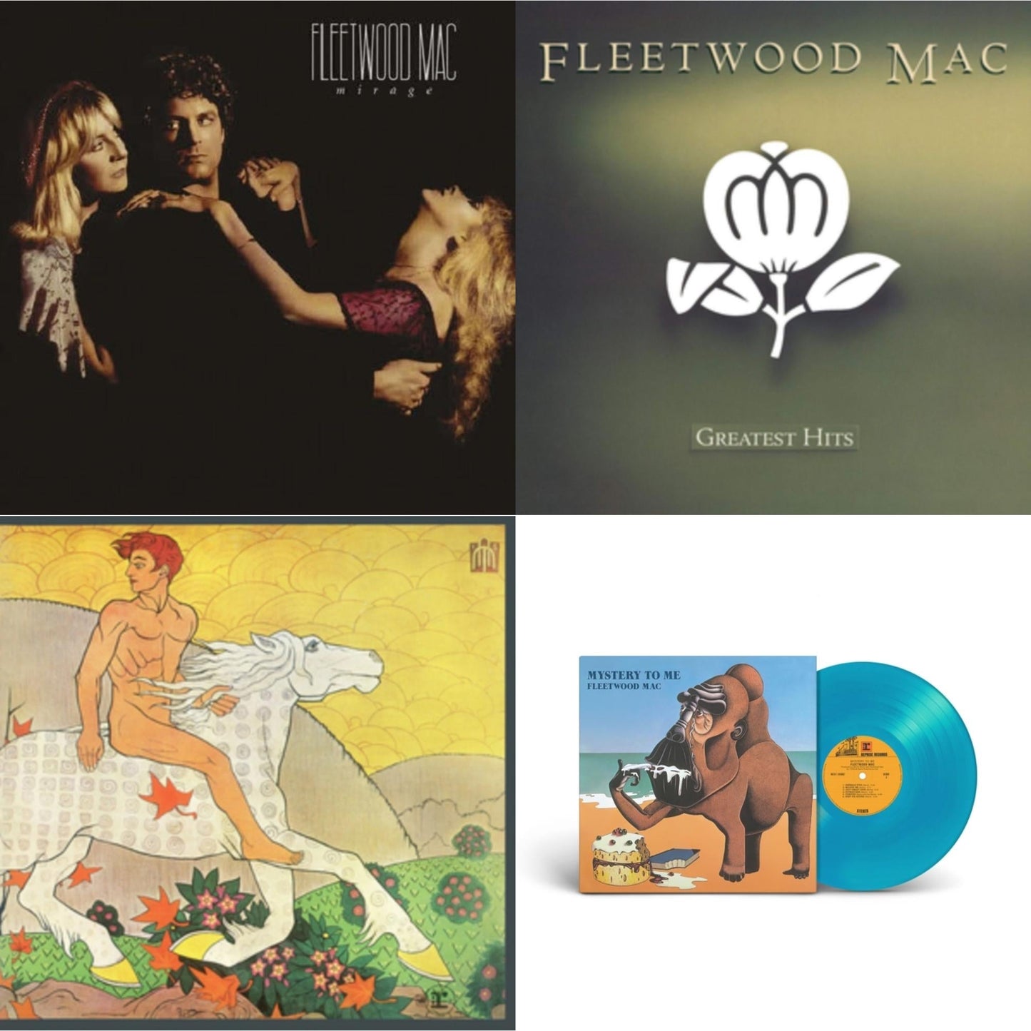 Fleetwood Mac - Mirage & Greatest Hits & Then Play On & Mystery To Me (Ocean-Blue LP Vinyl) (Rocktober)