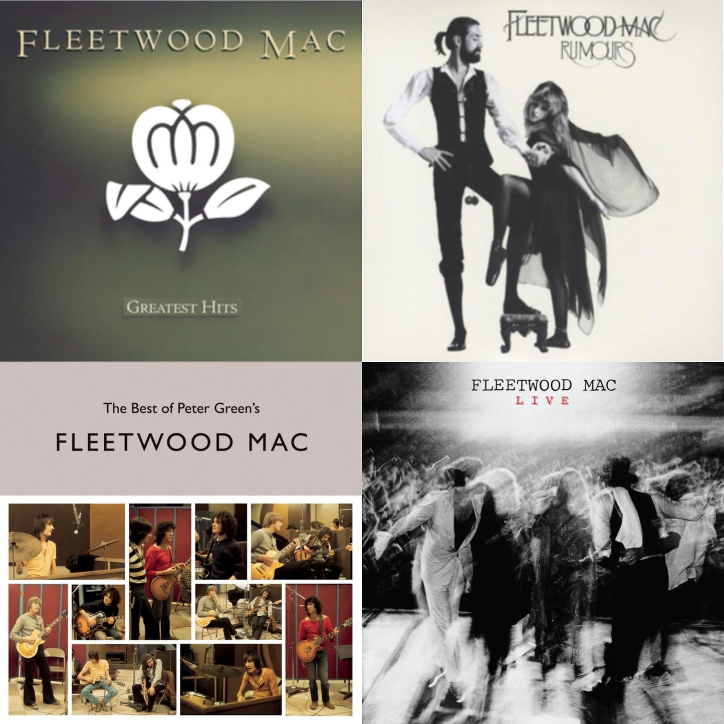 Fleetwood Mac - Greatest Hits & Rumours (2LP/45RPM/Deluxe) & Best Of Peter Green's Fleetwood Mac (2LP/140G) & Fleetwood Mac Live (Super Deluxe Edition/2LP/3CD/7Inch)