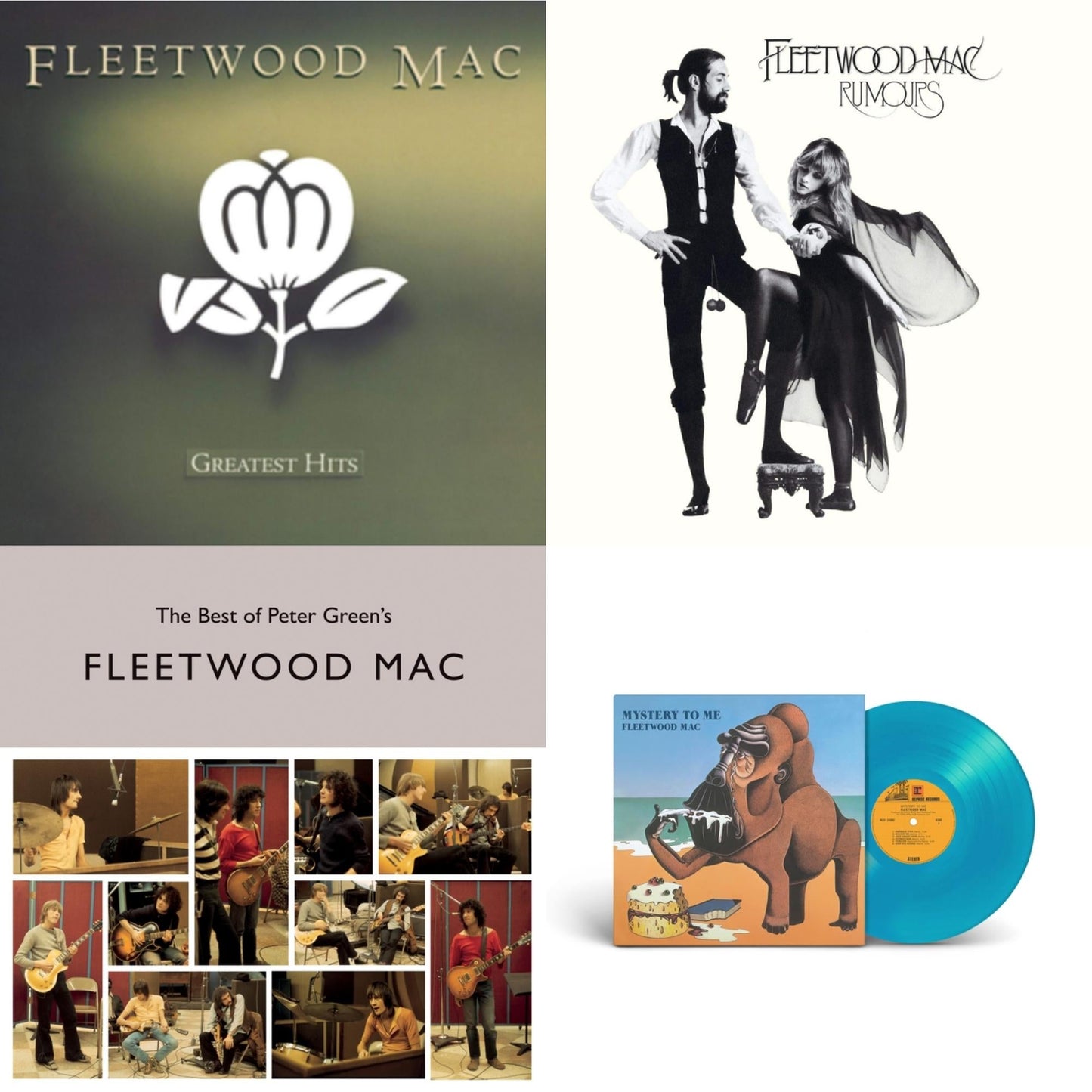 Fleetwood Mac - Greatest Hits & Rumours & Best Of Peter Green's Fleetwood Mac (2LP/140G) & Mystery To Me (Ocean-Blue LP Vinyl) (Rocktober)