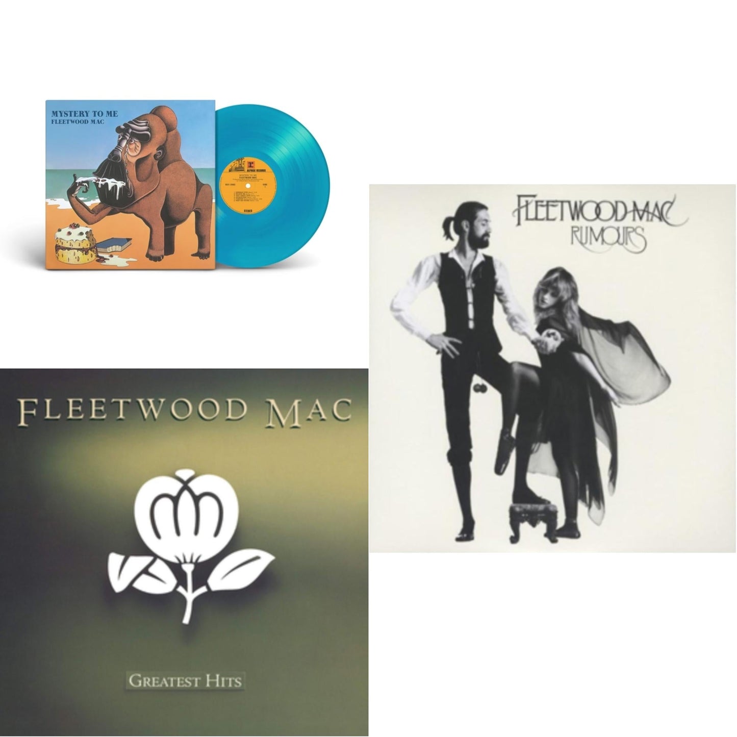 Fleetwood Mac - Greatest Hits & Rumours (2LP/45RPM/Deluxe) & Mystery To Me (Ocean-Blue LP Vinyl) (Rocktober)