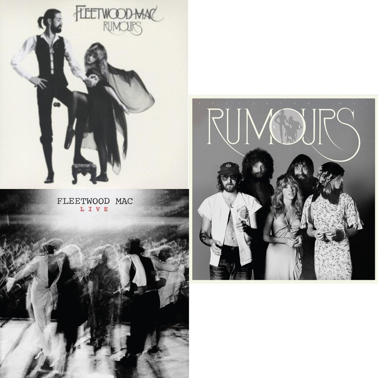 Fleetwood Mac - Rumours (2LP/45RPM/Deluxe) & Fleetwood Mac Live (Super Deluxe Edition/2LP/3CD/7Inch) & Rumours Live (2LP)