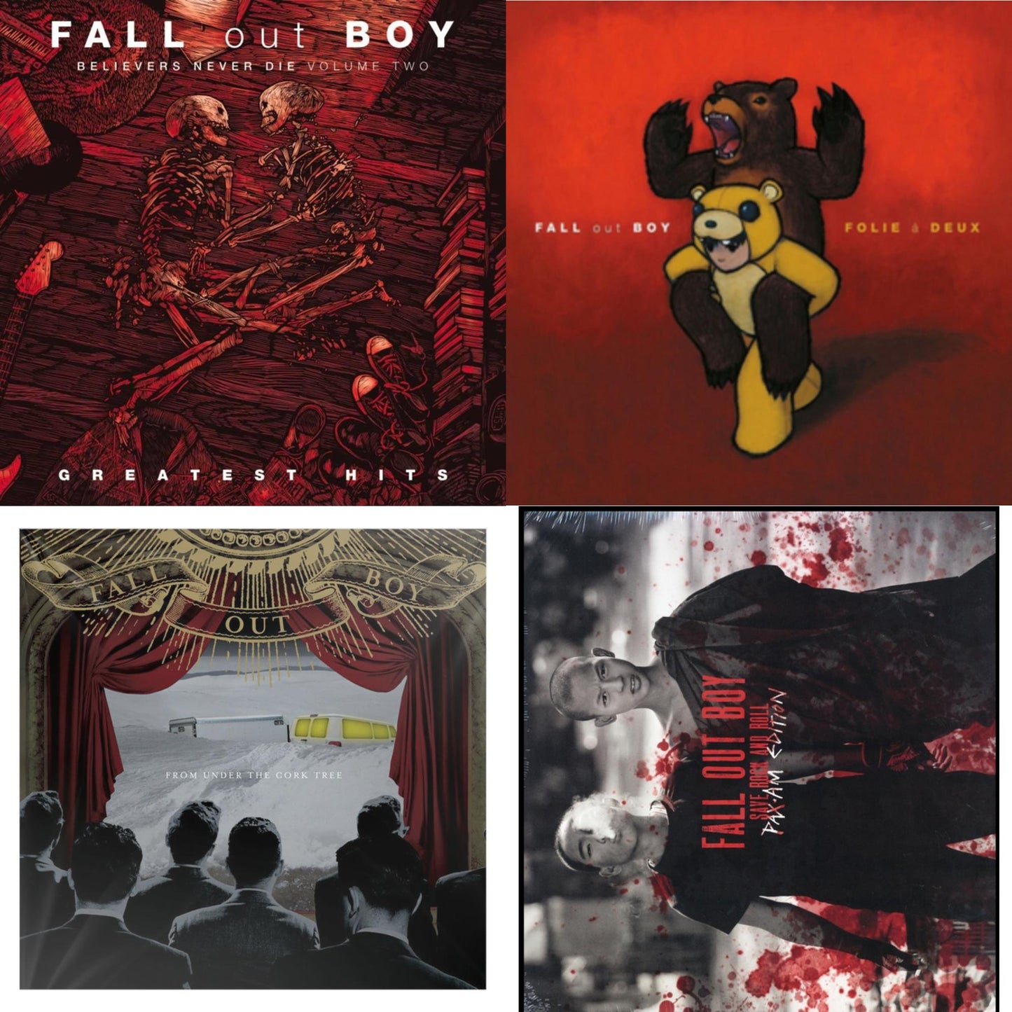 Fall Out Boy - Believers Never Die (Vol. 2) & Folie A Deux & From Under The Cork Tree & Save Rock & Roll (2 LP)(Pax/Am Edition)