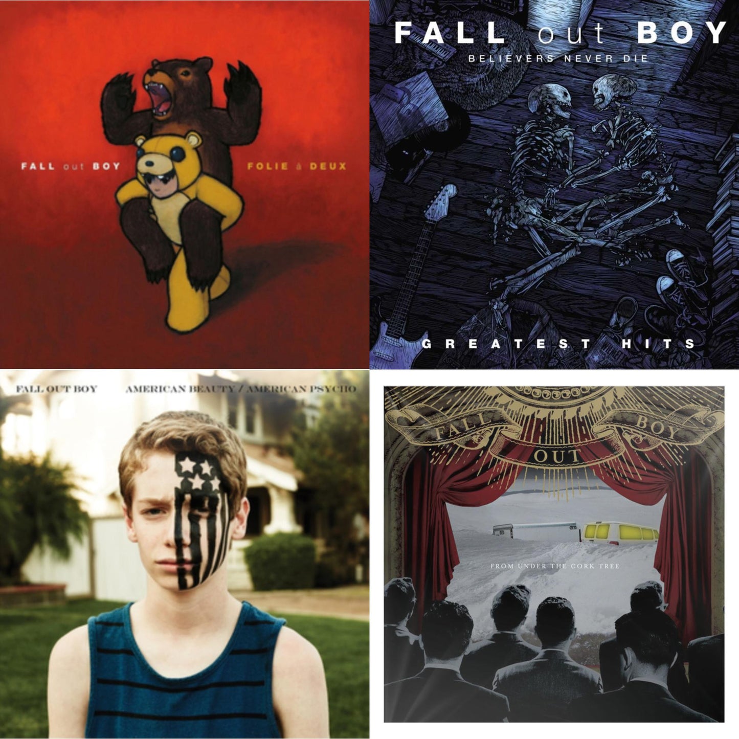Fall Out Boy - Believers Never Die (2LP) & Folie A Deux & American Beauty / American Psycho & From Under The Cork Tree
