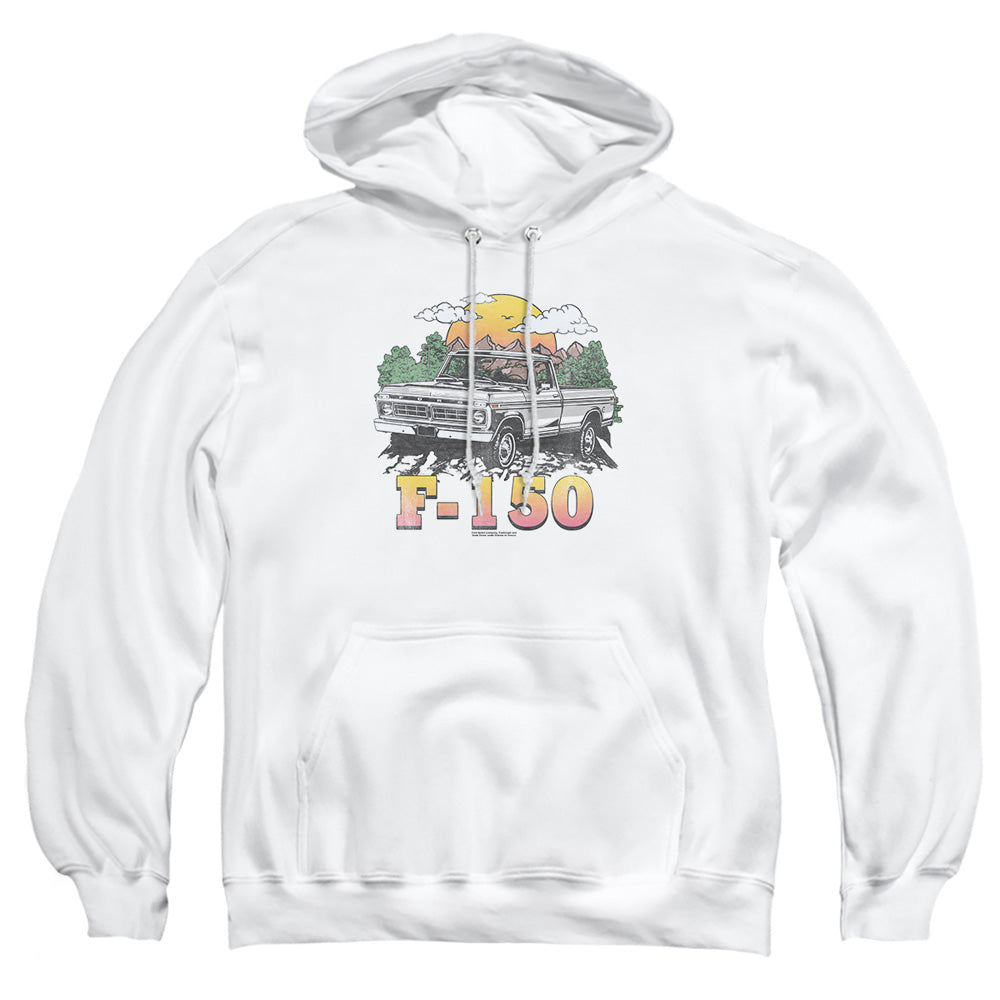 Ford Bronco F150 Mountain Ride Mens Hoodie White Officially Licensed