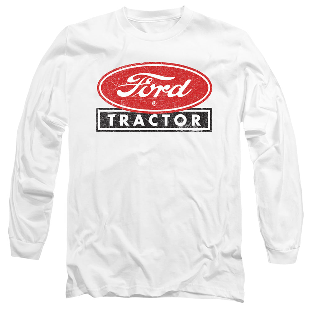 Ford Ford Tractor Mens Long Sleeve Shirt White Officially Licensed