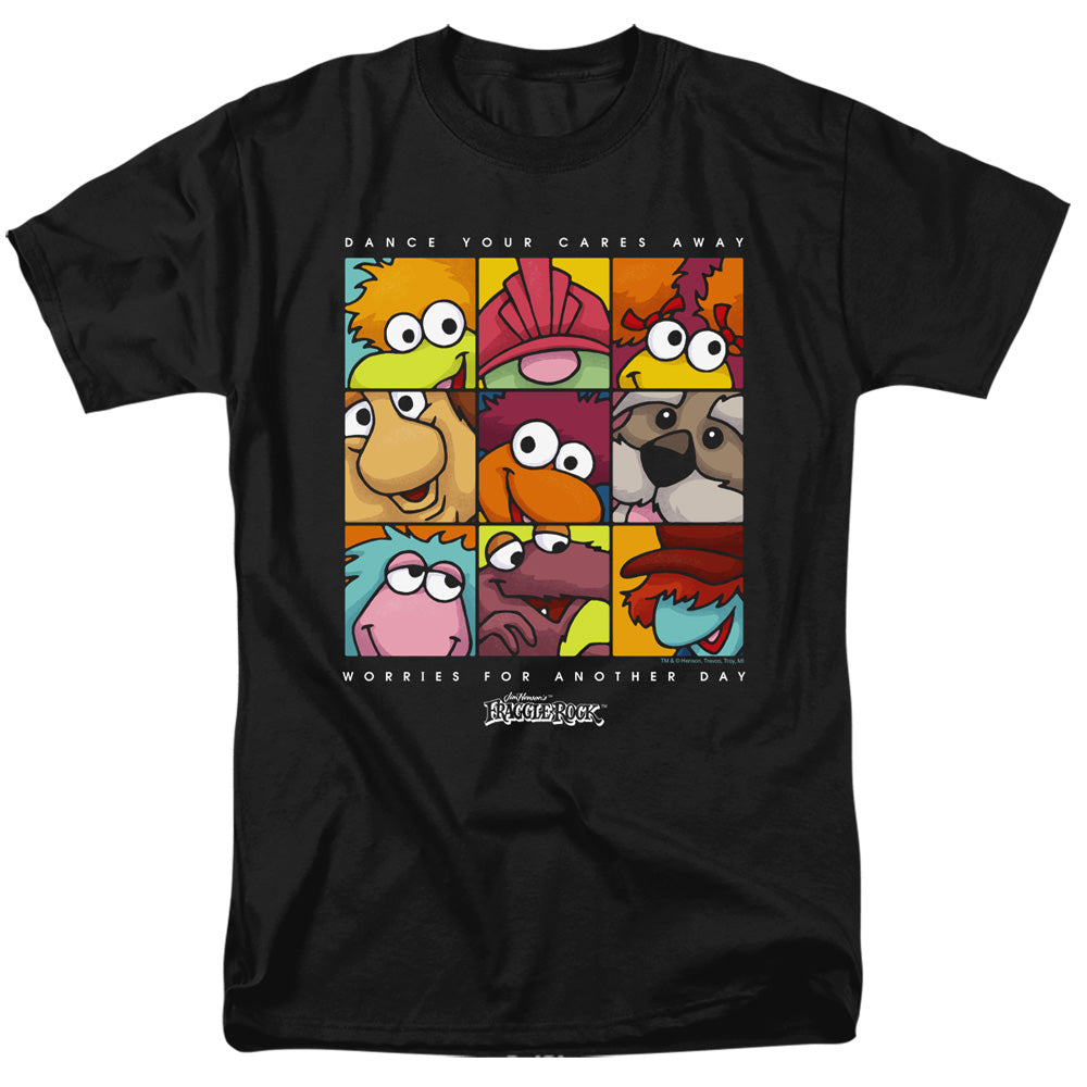 Fraggle Rock Squared Mens T Shirt Black