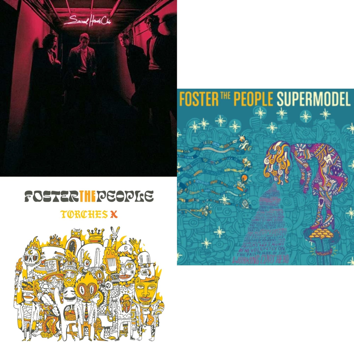 Foster The People - Torches X (Deluxe Edition/2LP) & Supermodel (180G) & Sacred Hearts Club (150G/Dl Card)