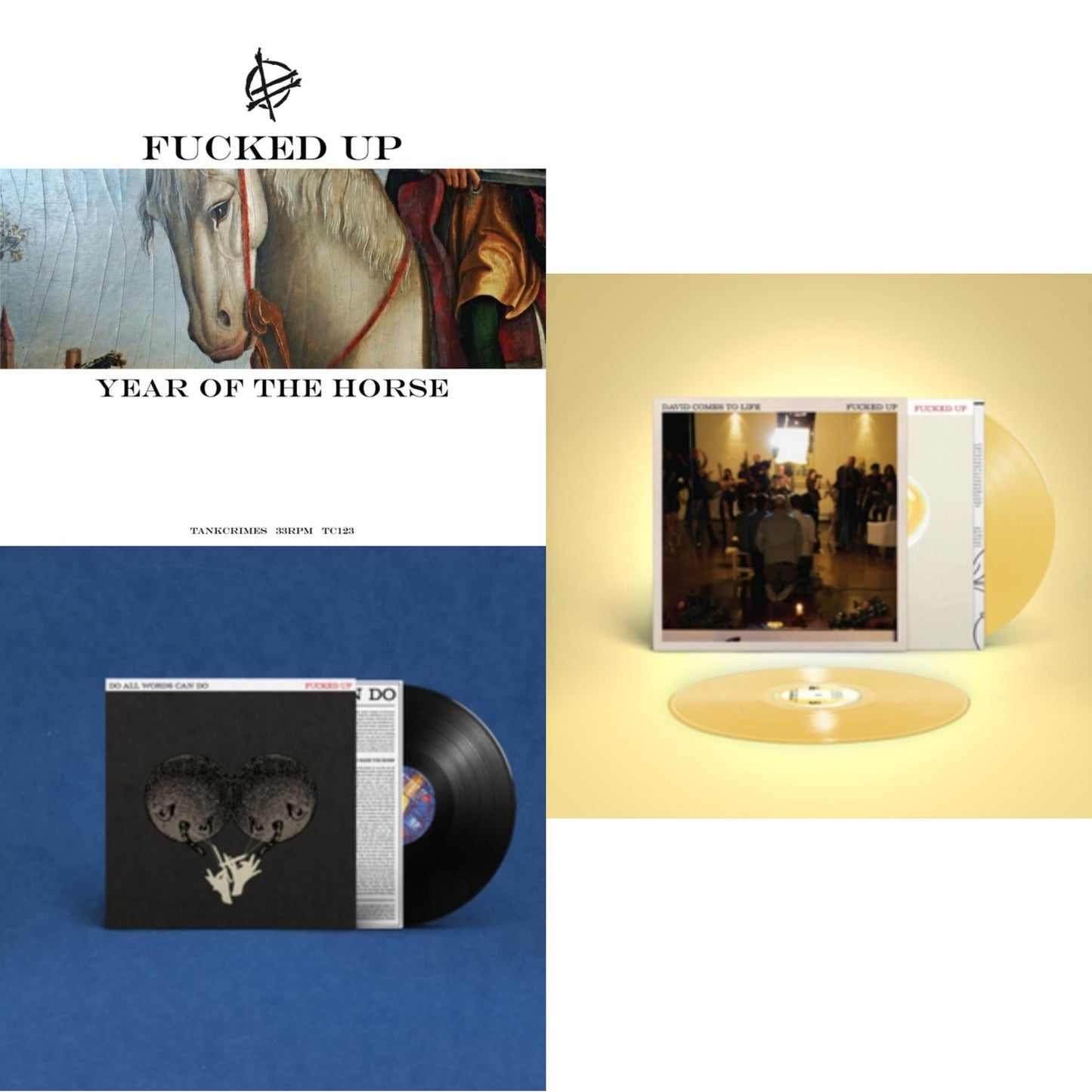 Fucked Up - Year Of The Horse & Do All Words Can Do & David Comes To Life (Yellow Vinyl/2LP)