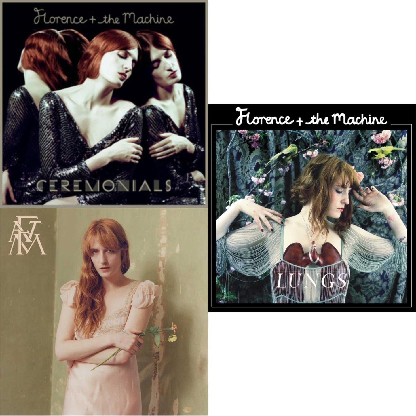 Florence & The Machine - Ceremonials & High As Hope (X) & Lungs (Red LP Vinyl)