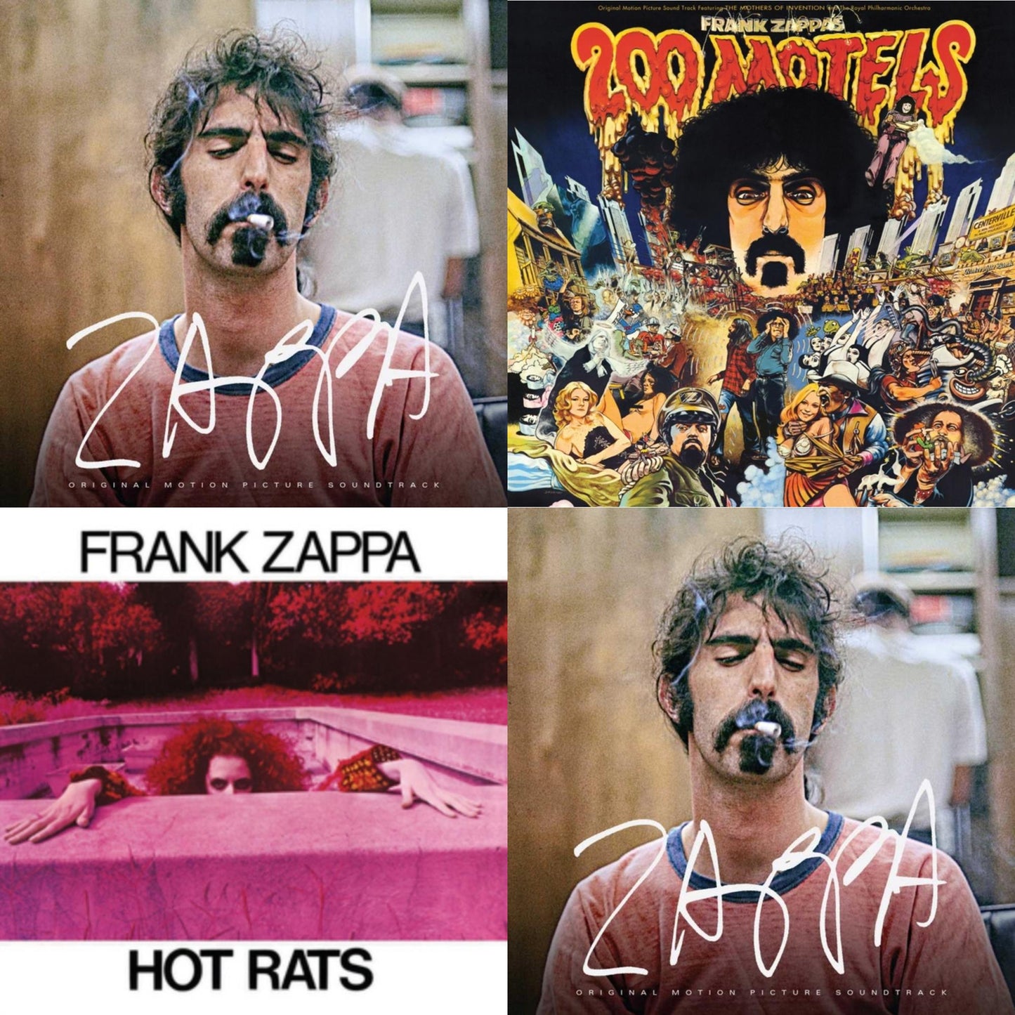Frank Zappa - Zappa Ost (5LP/180G) & Zappa Ost (2LP/Crystal Clear Vinyl/180G) & 200 Motels Ost (50Th Anniversary) (2LP) & Hot Rats