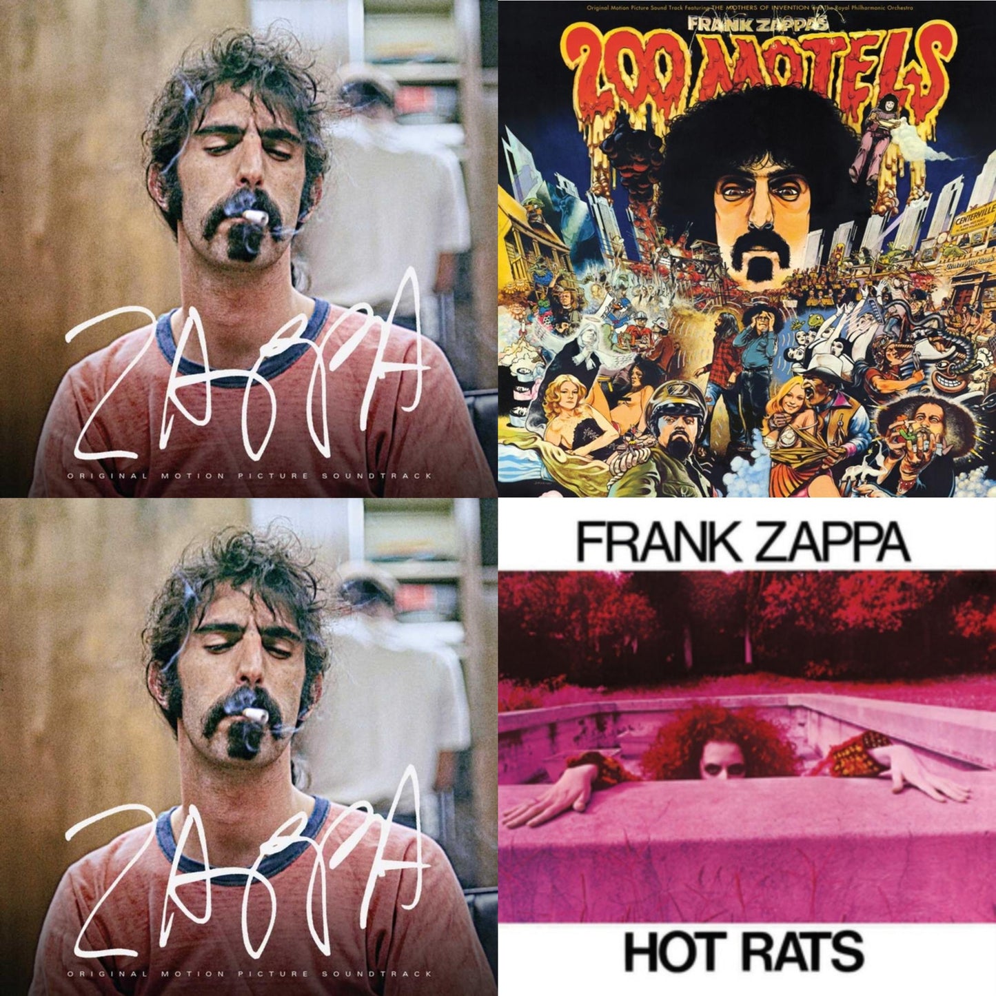 Frank Zappa - Zappa Ost (5LP/180G) & Zappa Ost (2LP/Crystal Clear Vinyl/180G) & 200 Motels Ost (50Th Anniversary) (2LP) & Hot Rats