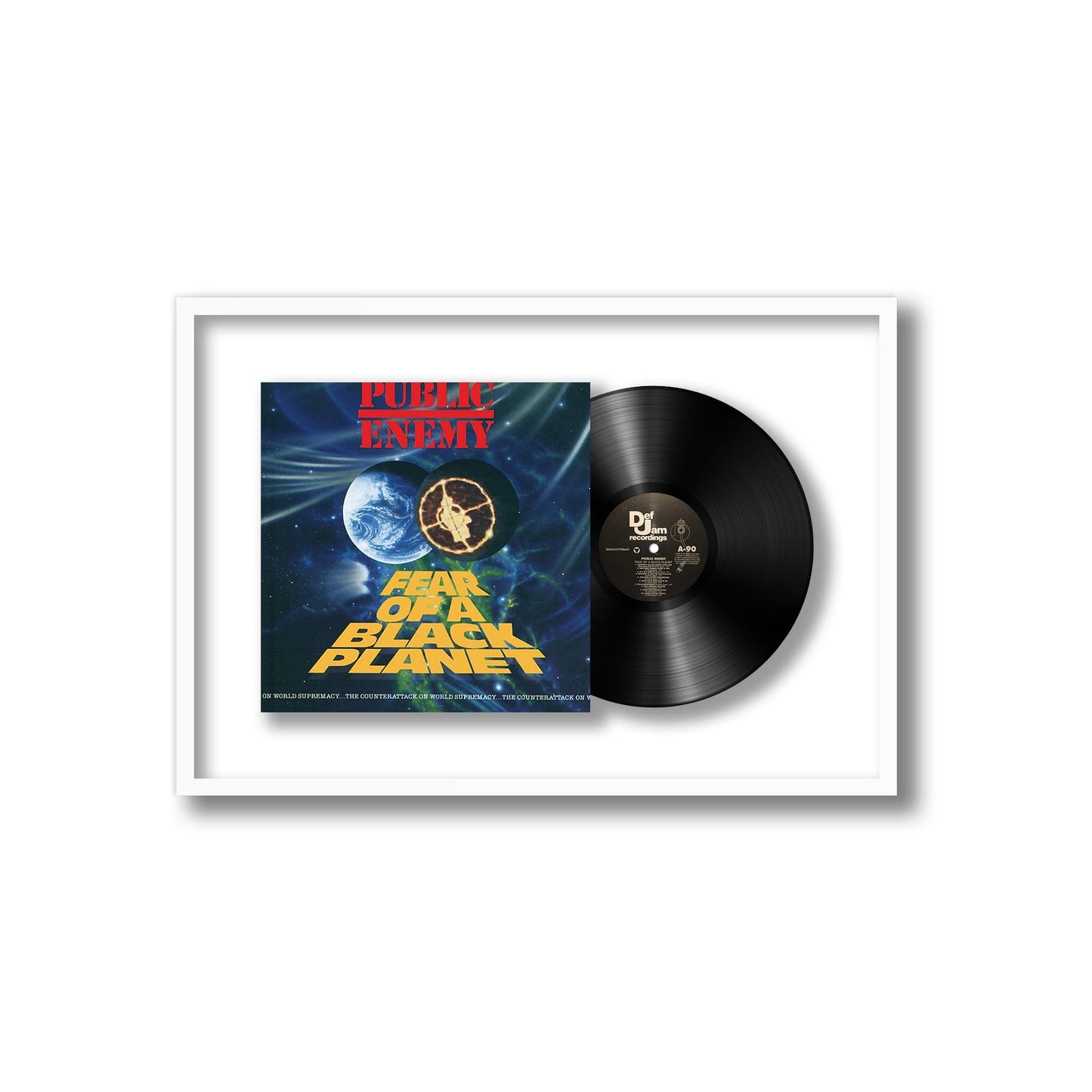 Public Enemy Fear Of A Black Planet Framed Vinyl Record