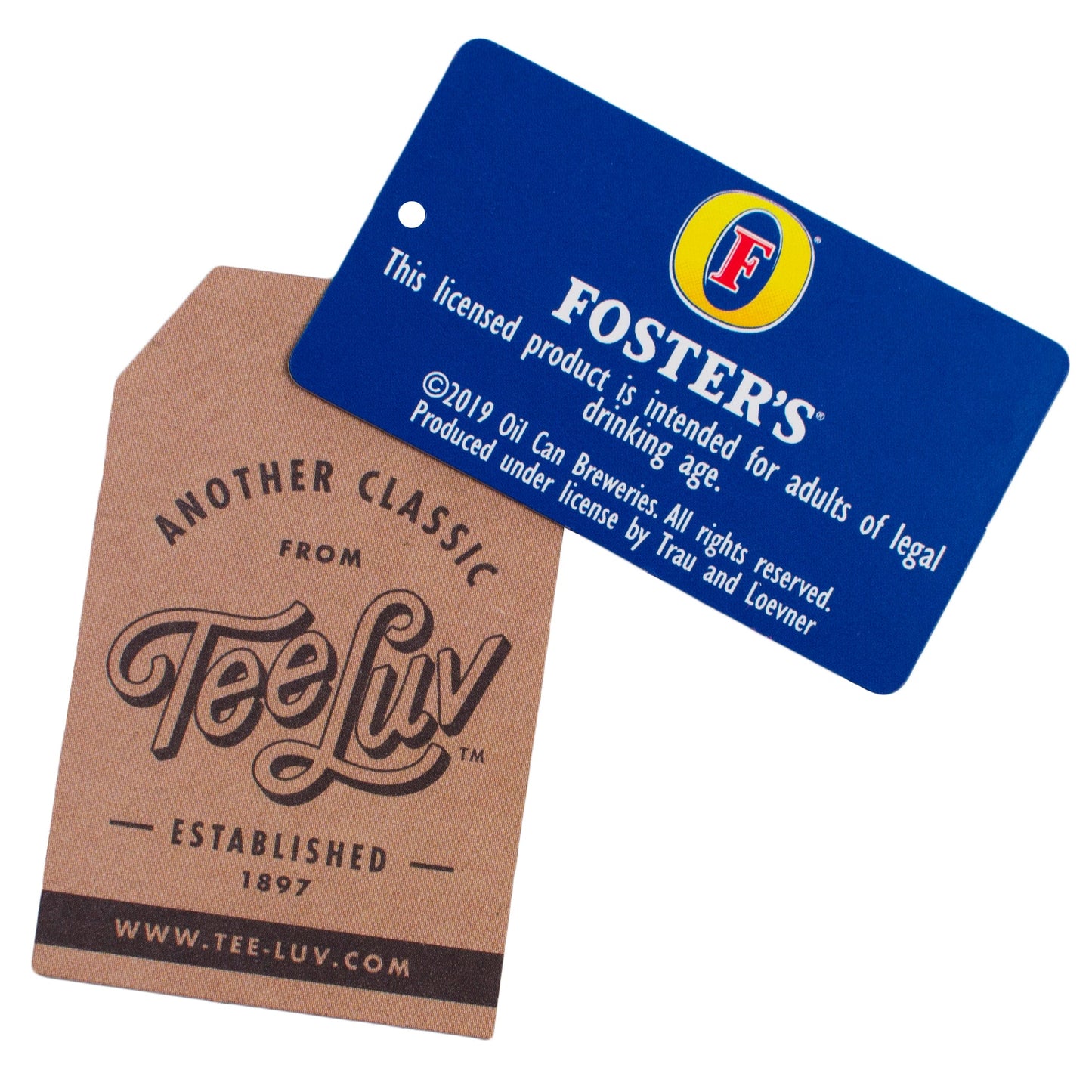 Foster's Logo Mens T Shirt Officially Licensed Blue
