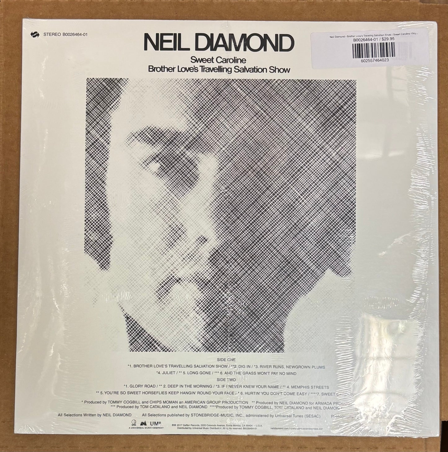 DIAMOND, NEIL - Brother Love's Traveling Salvation Show / Sweet Caroline Vinyl LP Record