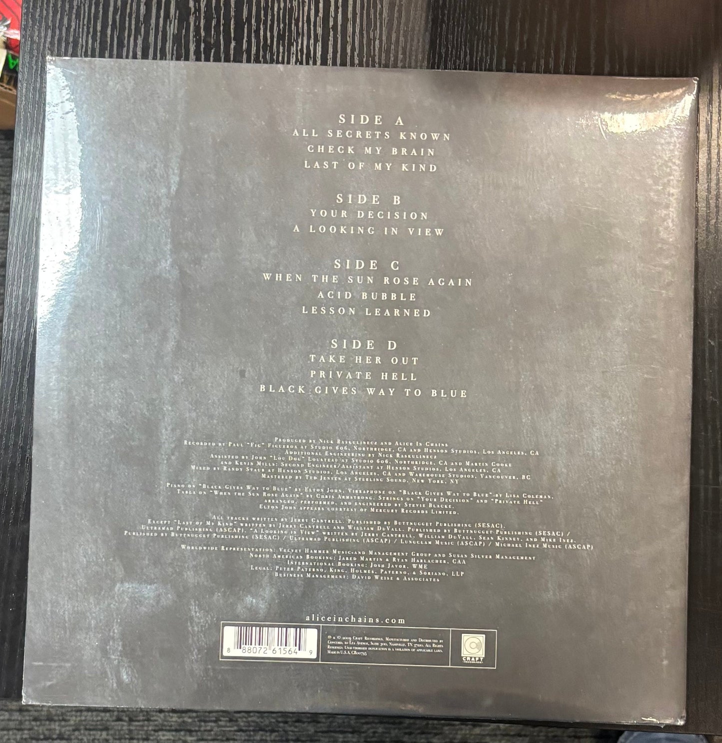 ALICE IN CHAINS - BLACK GIVES WAY TO BLUE 2x Vinyl LP Record