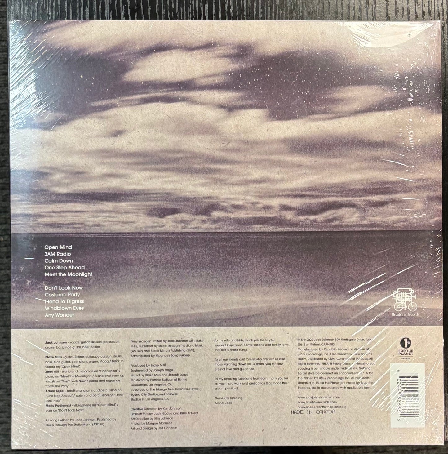 JOHNSON, JACK – Meet The Moonlight Vinyl LP Record