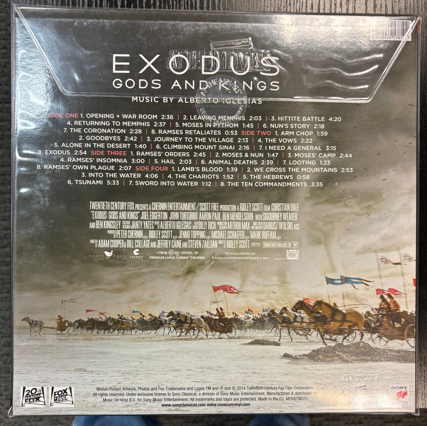 Exodus: Gods And Kings - Alberto Iglesias OST (Original Motion Picture Soundtrack) 2x Vinyl LP Record