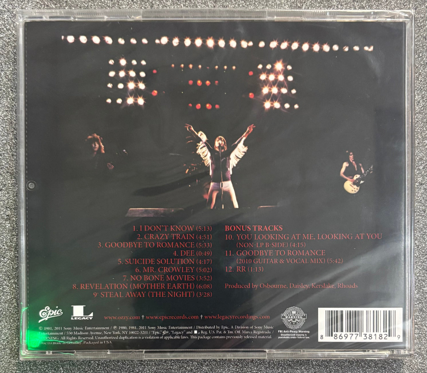 Ozzy Osbourne – Blizzard Of Ozz CD