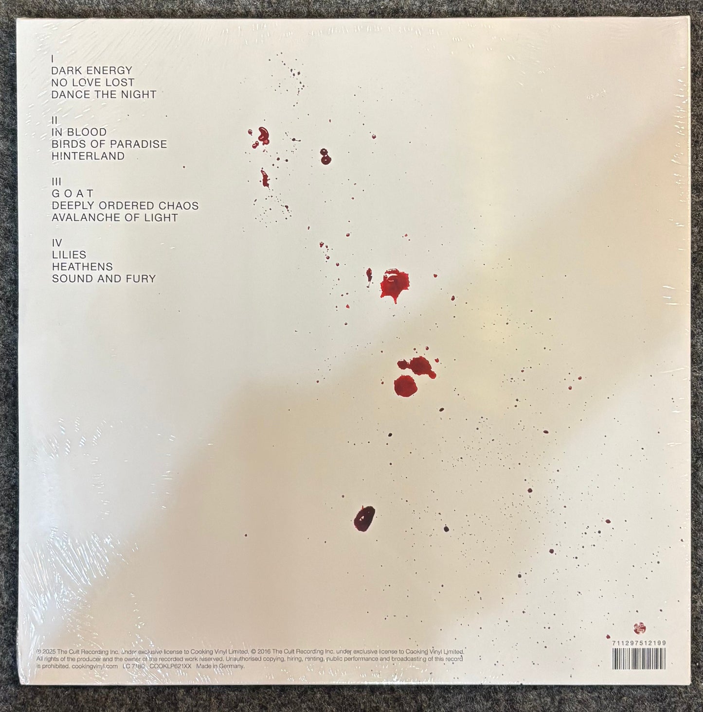 CULT, THE – HIDDEN CITY (RED/WHITE VINYL) 2x Vinyl LP Record
