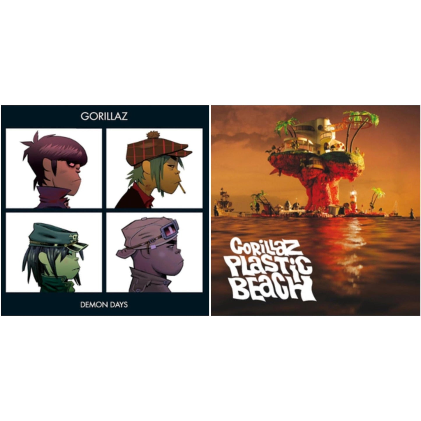 Gorillaz - Demon Days (2LP) & Plastic Beach