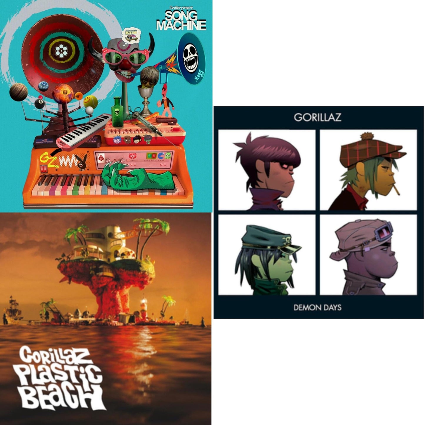 Gorillaz - Song Machine: Season One & Plastic Beach & Demon Days (2LP)