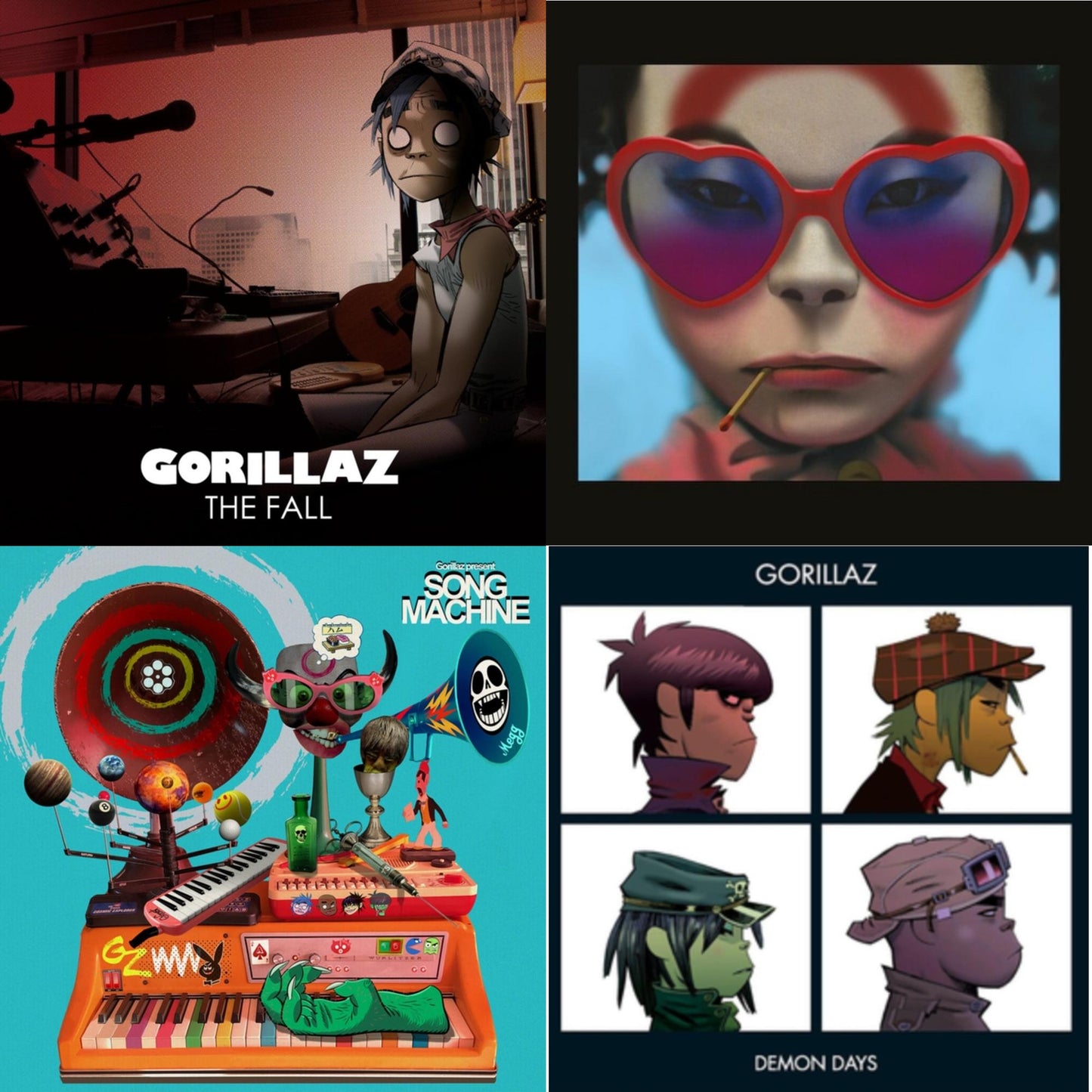 Gorillaz - Song Machine: Season One & Fall & Humanz (X) (2LP/180G Vinyl) & Demon Days (2LP)