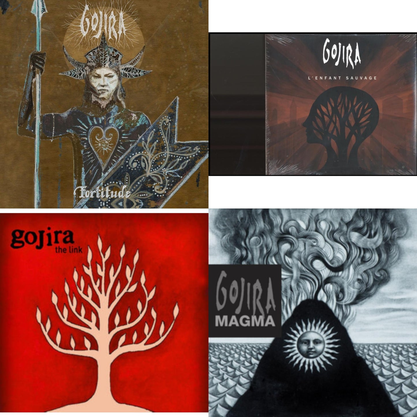 Gojira - Fortitude & L'enfant Sauvage (2LP/Orange Vinyl) & Link (Picture Disc) & Magma (Dl Card)