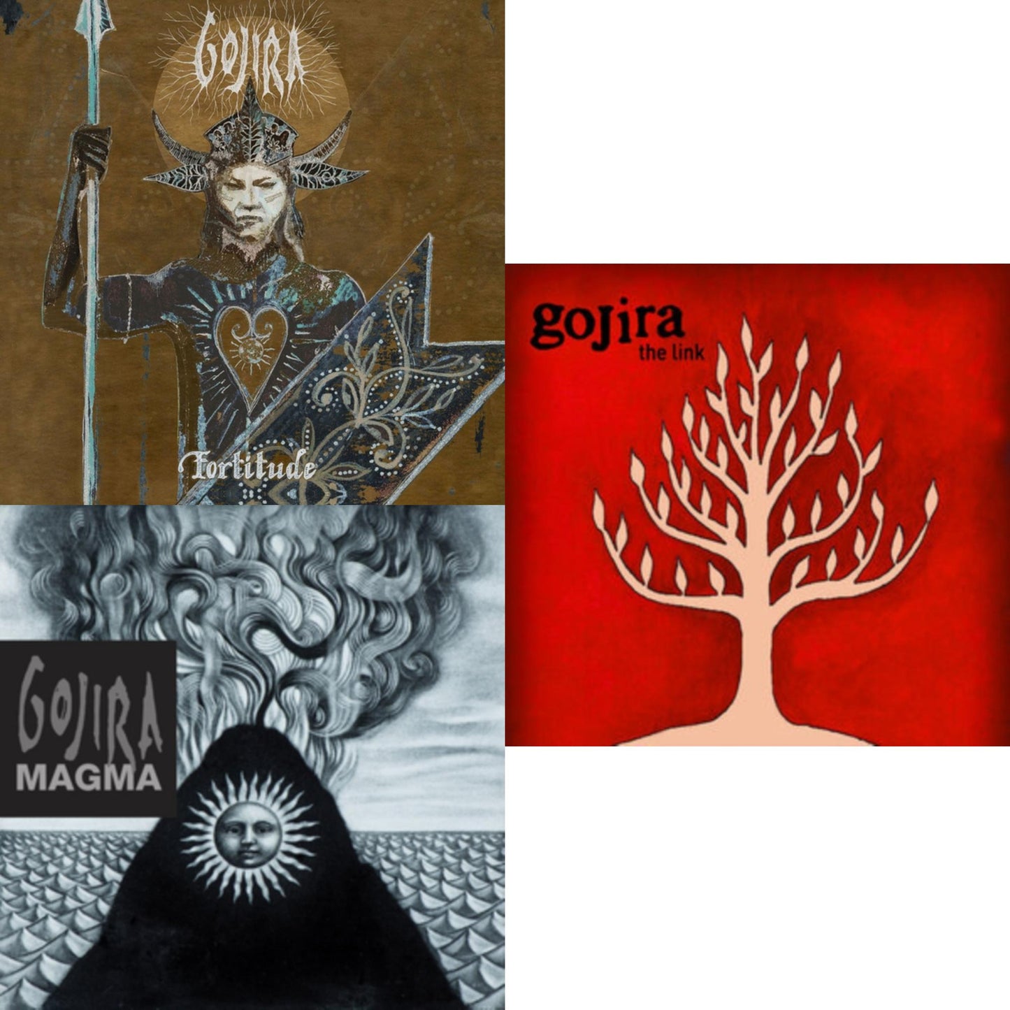 Gojira - Fortitude & Magma (Dl Card) & Link (Picture Disc) - LP Vinyl Bundle