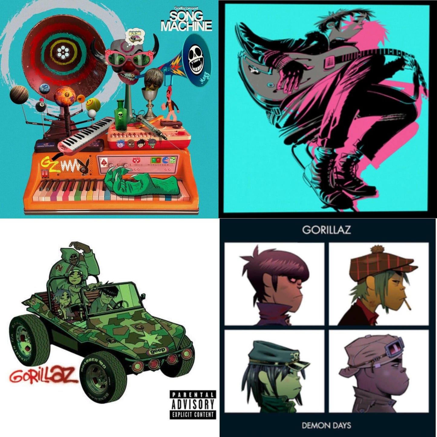 Gorillaz - Song Machine: Season One & Now Now (180G/Dl Code) & Gorillaz & Demon Days (2LP)