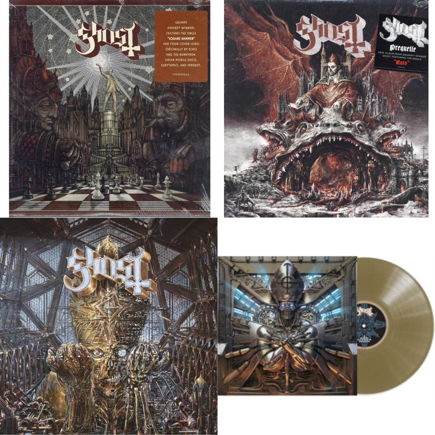 Ghost - Popestar & Prequelle (LP) & Impera & Phantomime (Gold LP Vinyl)
