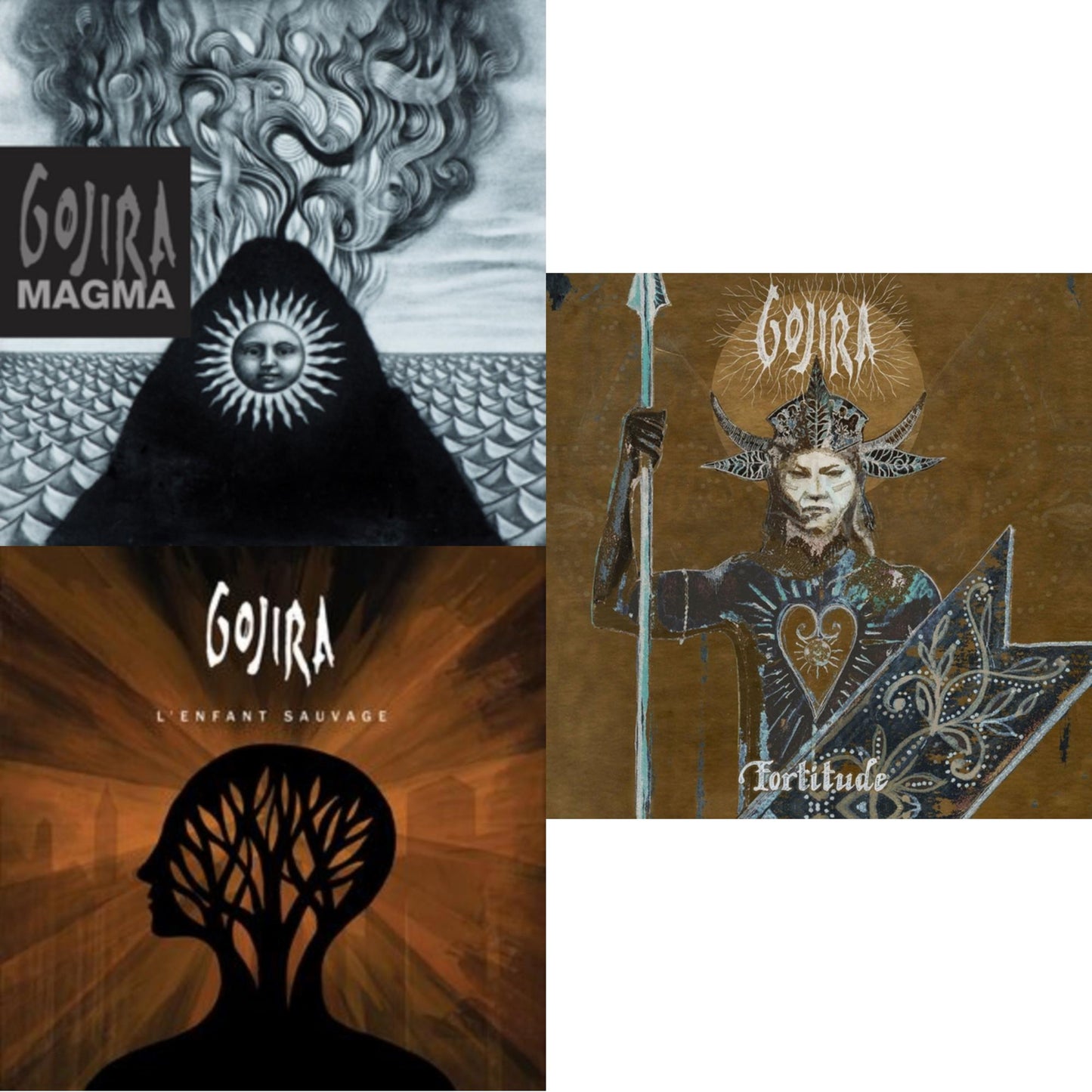 Gojira - Magma (Dl Card) & L'enfant Sauvage (2LP/Green Vinyl) & Fortitude