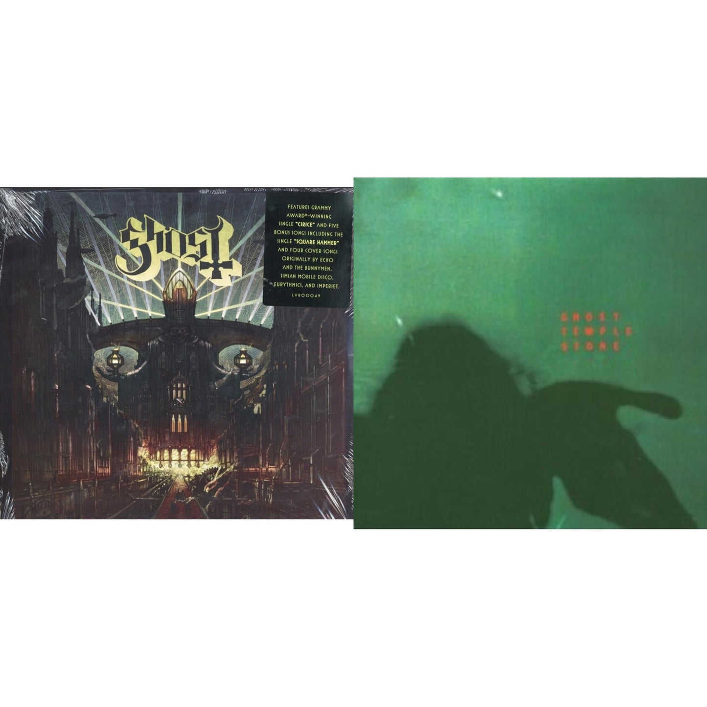 Ghost - Temple Stone (Clear Green LP Vinyl) & Meliora (Deluxe Edition)