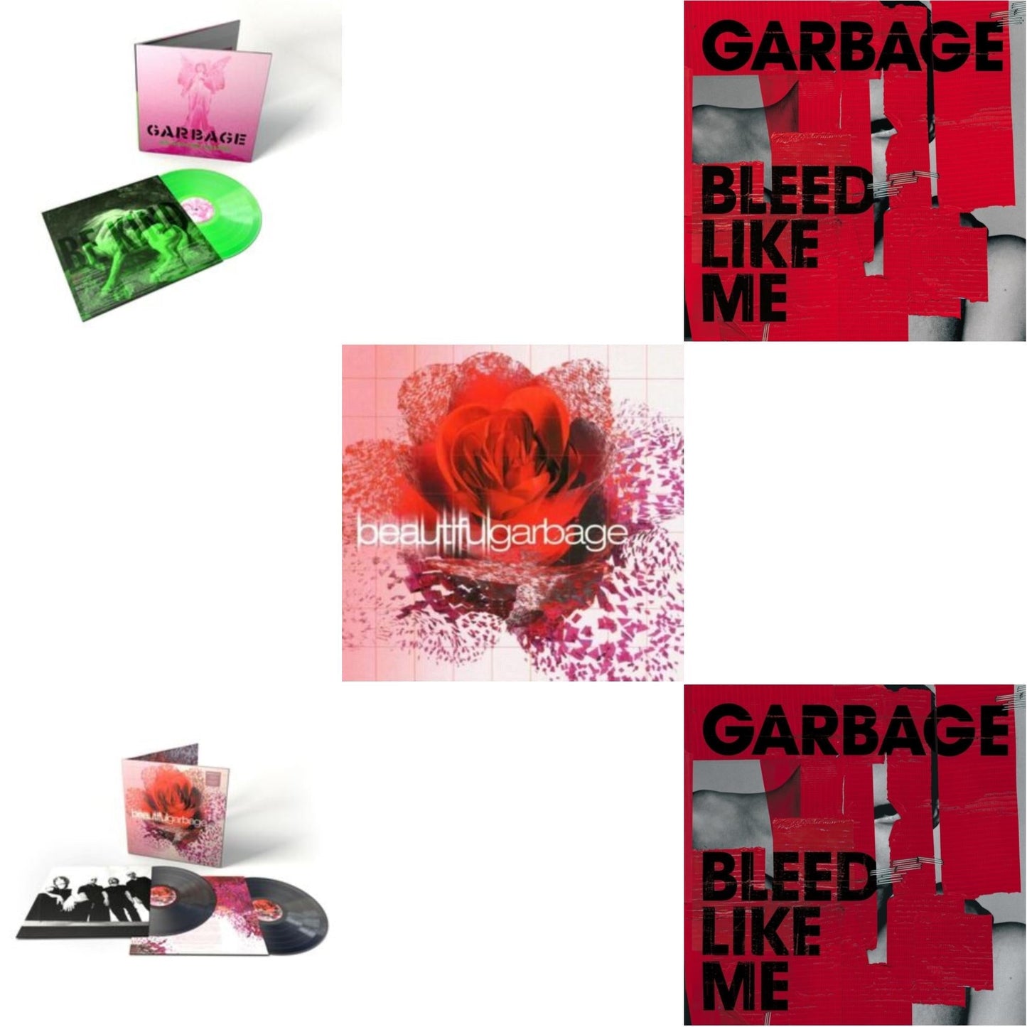 Garbage - No Gods No Masters (X) (Green LP Vinyl) & Beautifulgarbage (2LP/180G/20Th Anniversary/Remastered/Import) & Beautifulgarbage (2LP/White Vinyl/140G/20Th Anniversary/Remastered/Limited/Import) & Bleed Like Me & Bleed Like Me (Expanded Edition)