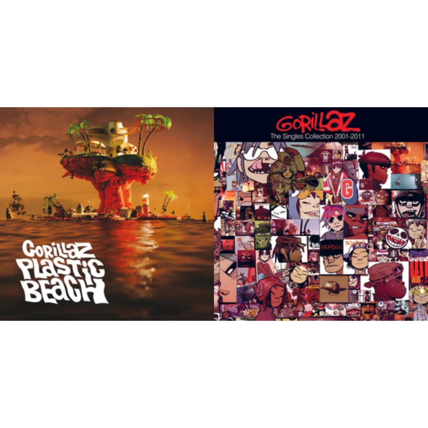 Gorillaz - Plastic Beach & Singles Collection 2001 - 2011 - CD Bundle