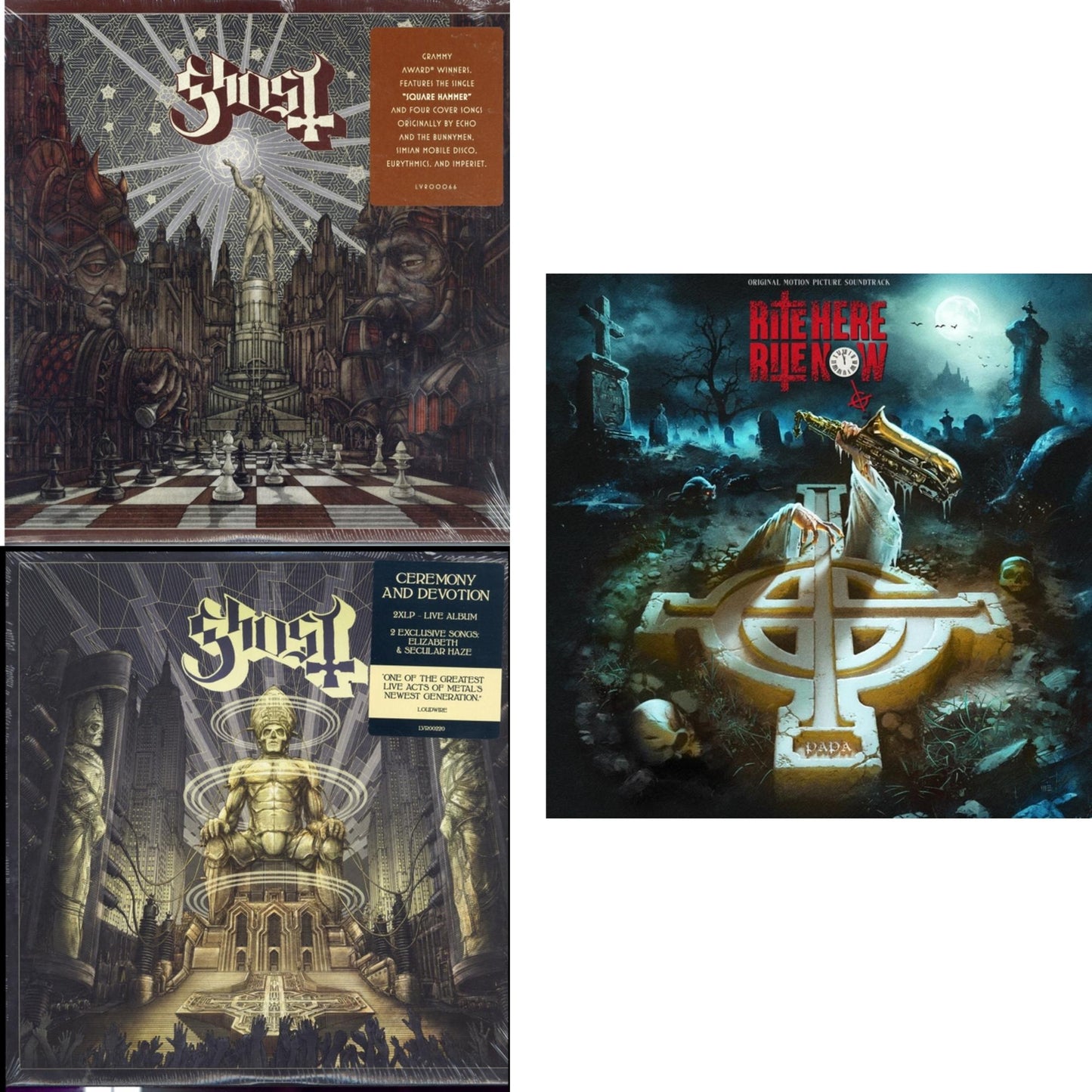 Ghost - Popestar & Ceremony & Devotion (2LP) & Rite Here Rite Now (Ost) (2LP)