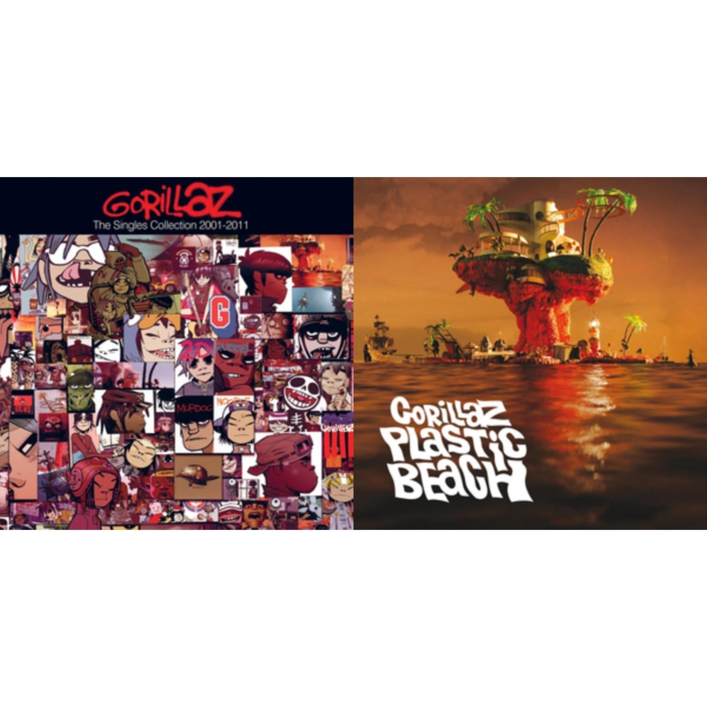 Gorillaz - Singles Collection 2001 - 2011 & Plastic Beach - CD Bundle