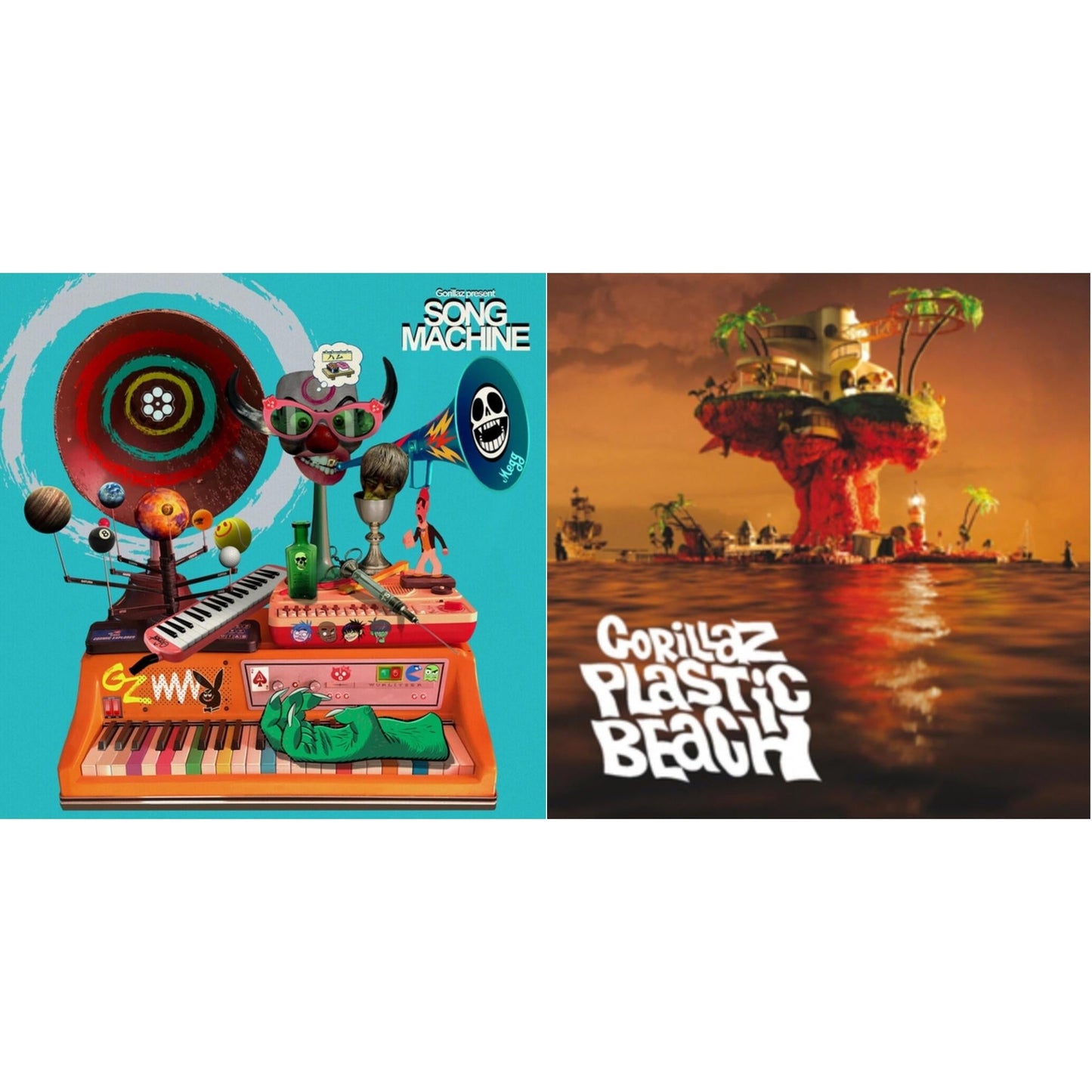 Gorillaz - Song Machine: Season One & Plastic Beach - LP Vinyl Bundle