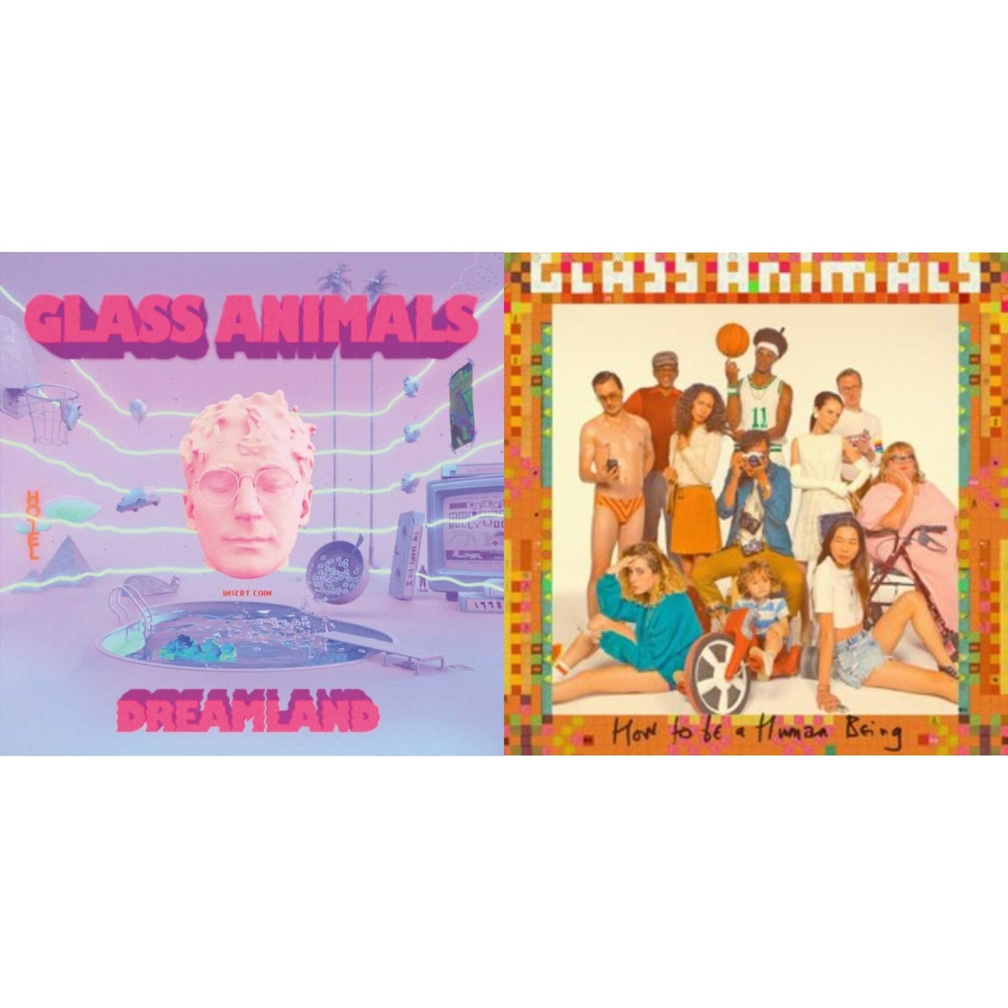 Glass Animals - Dreamland & How To Be A Human Being - LP Vinyl Bundle
