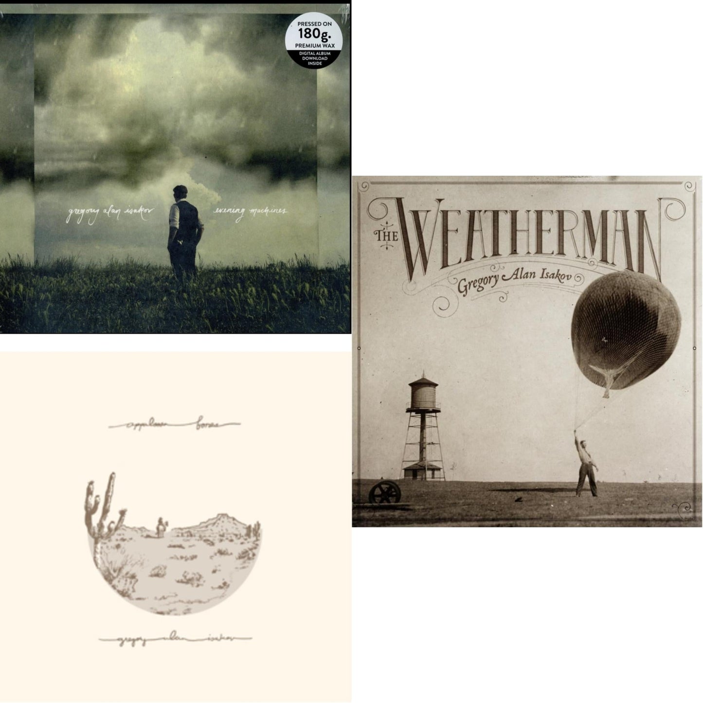 Gregory Alan Isakov - Evening Machines & Appaloosa Bones (Brown LP Vinyl) & Weatherman