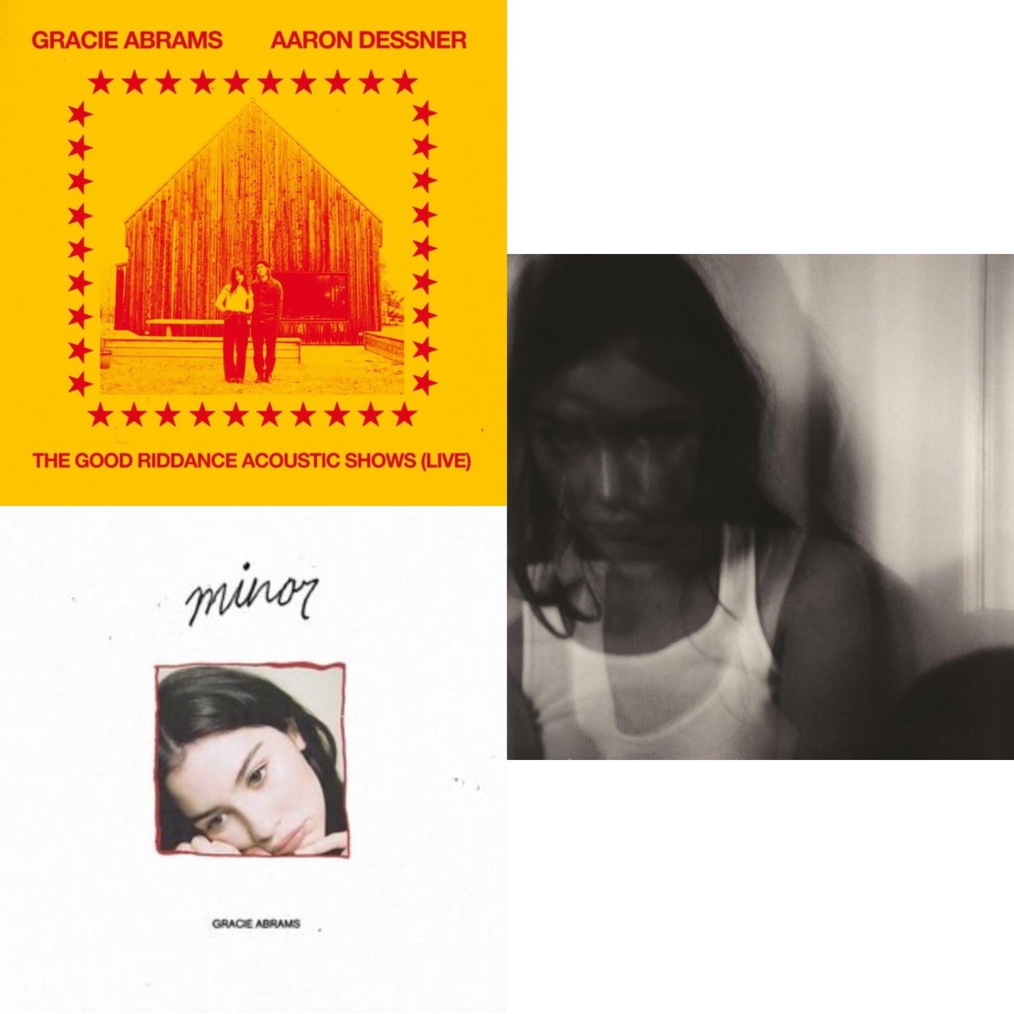 Gracie Abrams - Good Riddance (Deluxe/2LP) & Good Riddance Acoustic Shows (Live) (Magenta LP Vinyl) & Minor - Ep