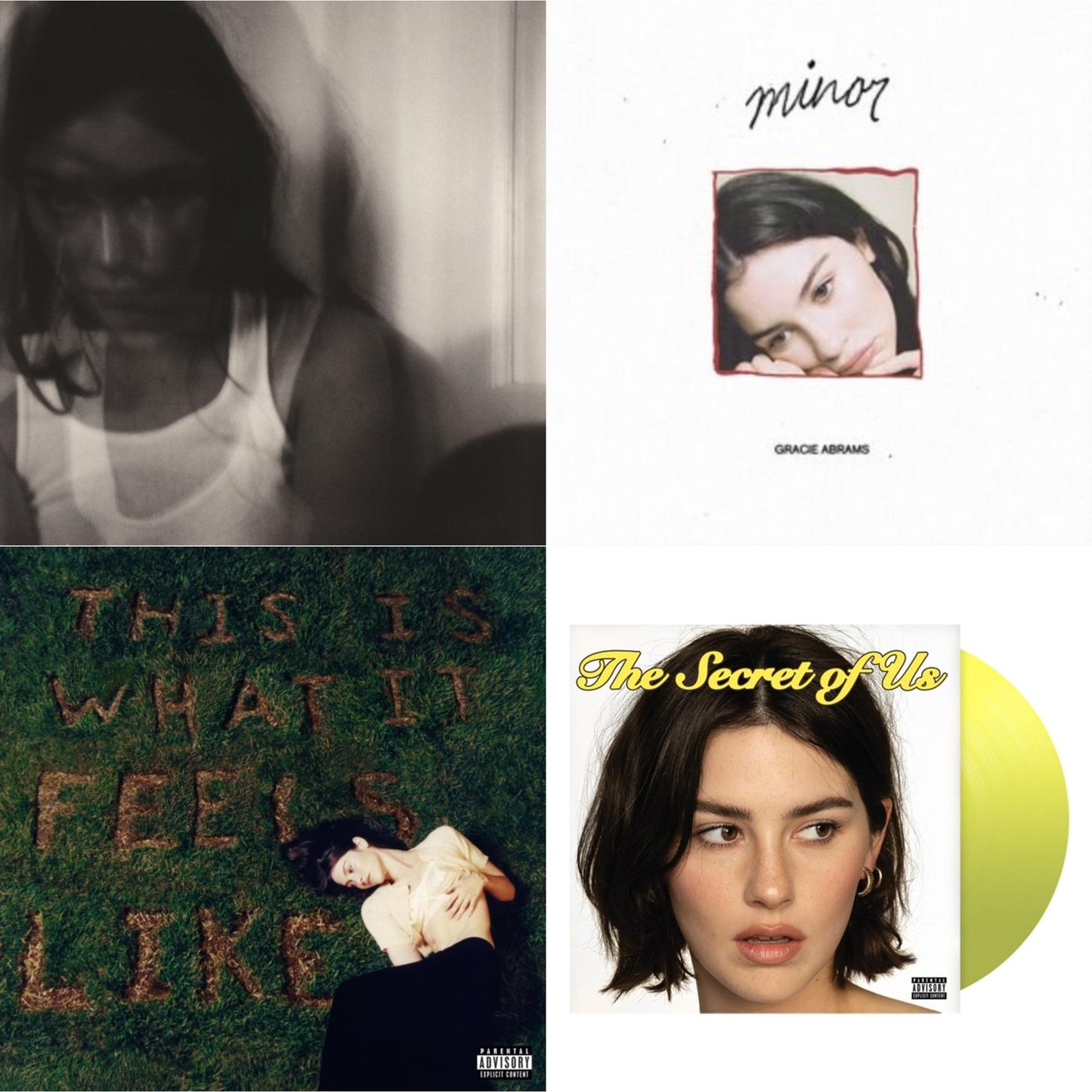 Gracie Abrams - Good Riddance (Deluxe/2LP) & Minor - Ep & This Is What It Feels Like (X) & Secret Of Us (X) (Yellow LP Vinyl)
