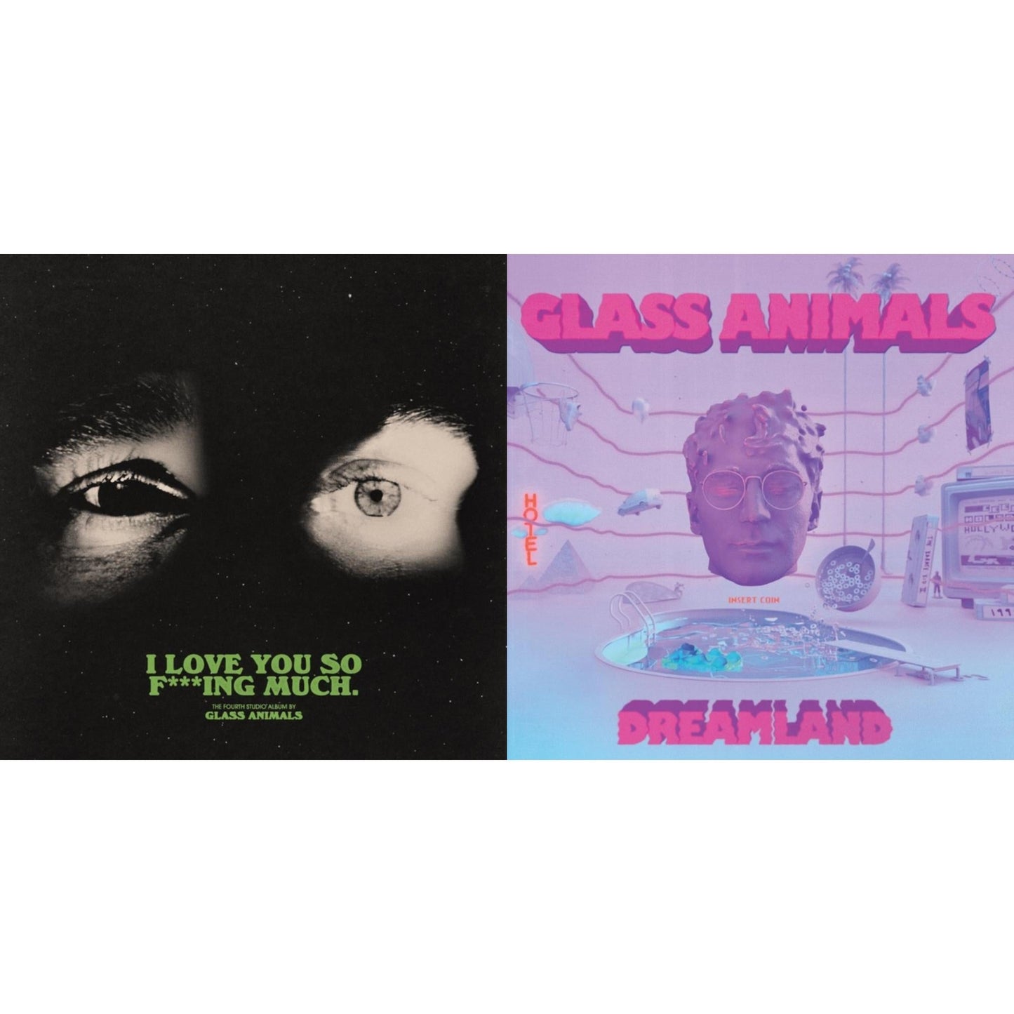 Glass Animals - Dreamland (Glow In The Dark LP Vinyl) & I Love You So F***Ing Much (X)