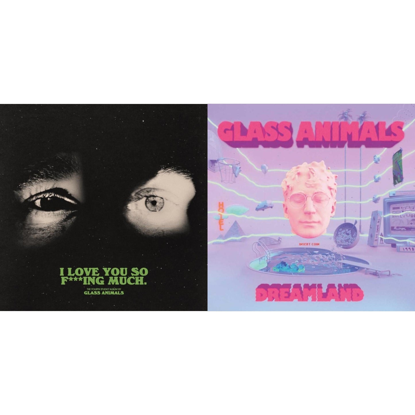Glass Animals - I Love You So F***Ing Much (X) (Black/White Splatter LP Vinyl) & Dreamland
