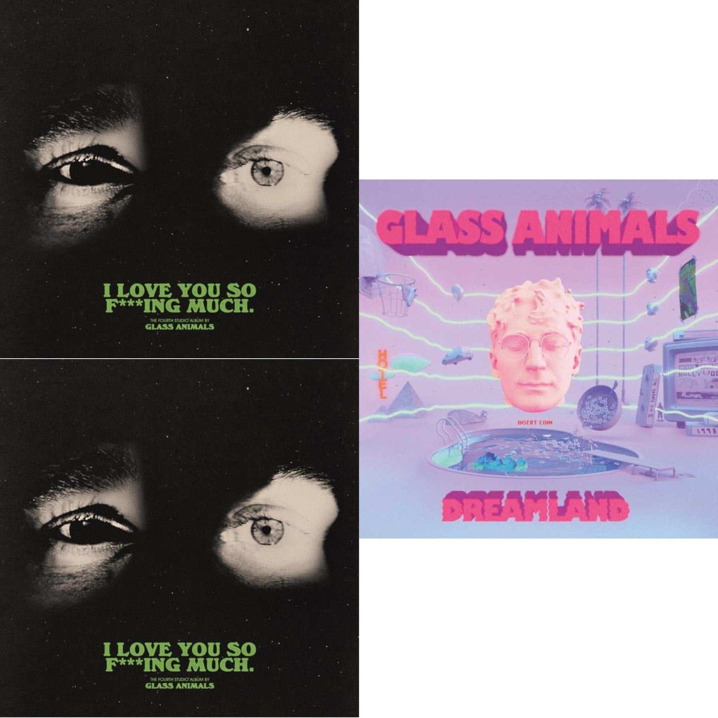 Glass Animals - I Love You So F***Ing Much (X) & I Love You So F***Ing Much (X) (Black/White Splatter LP Vinyl) & Dreamland